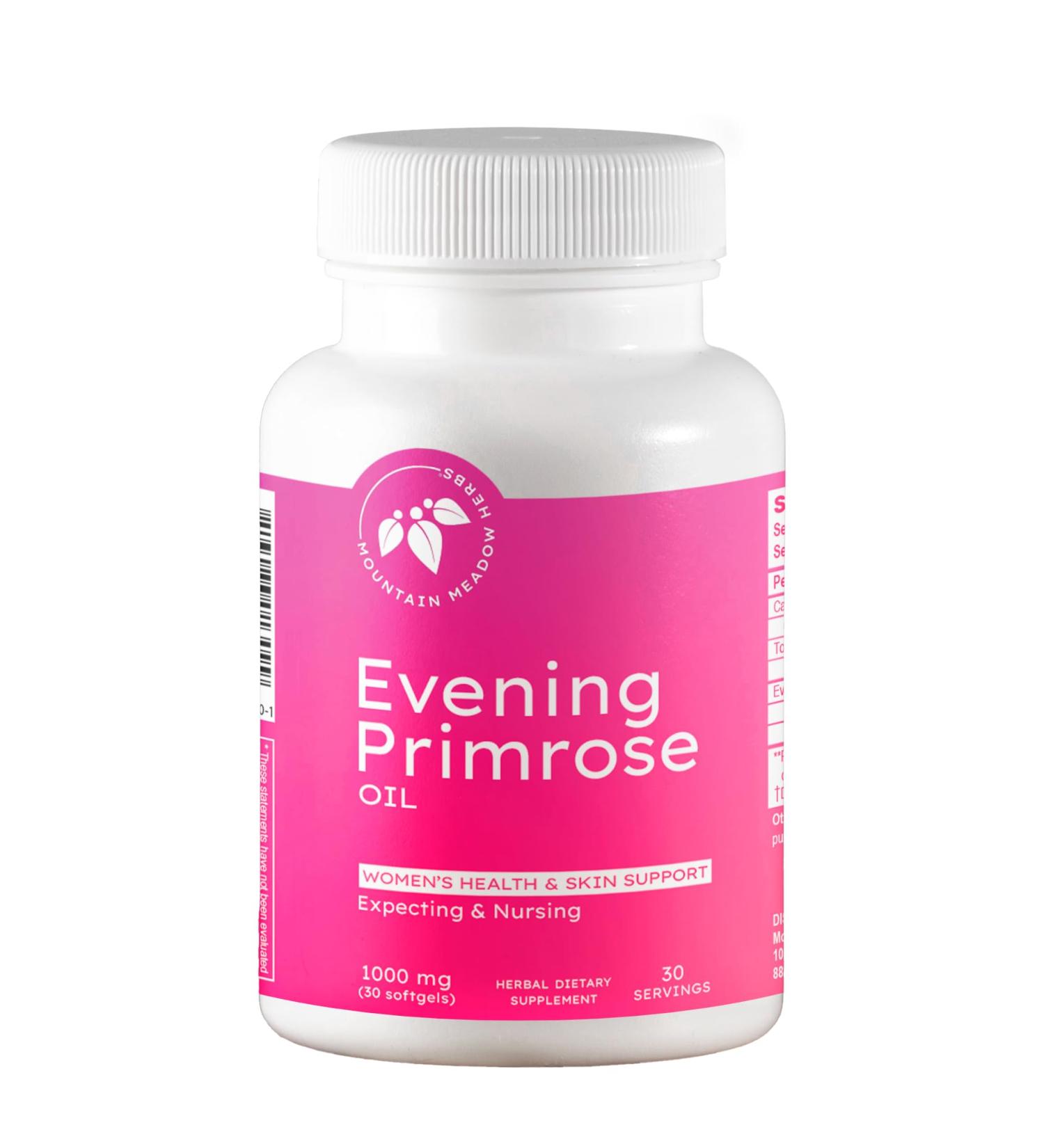 Mountain Meadow Herbs Evening Primrose Oil 1,000mg Omega-6 Fatty Acids for Women s Health, Supports Clear Skin & Hormonal Balance, Gluten-Free, Easy-to-Take Softgels (30 Count) - Buy Online on GoSupps.com