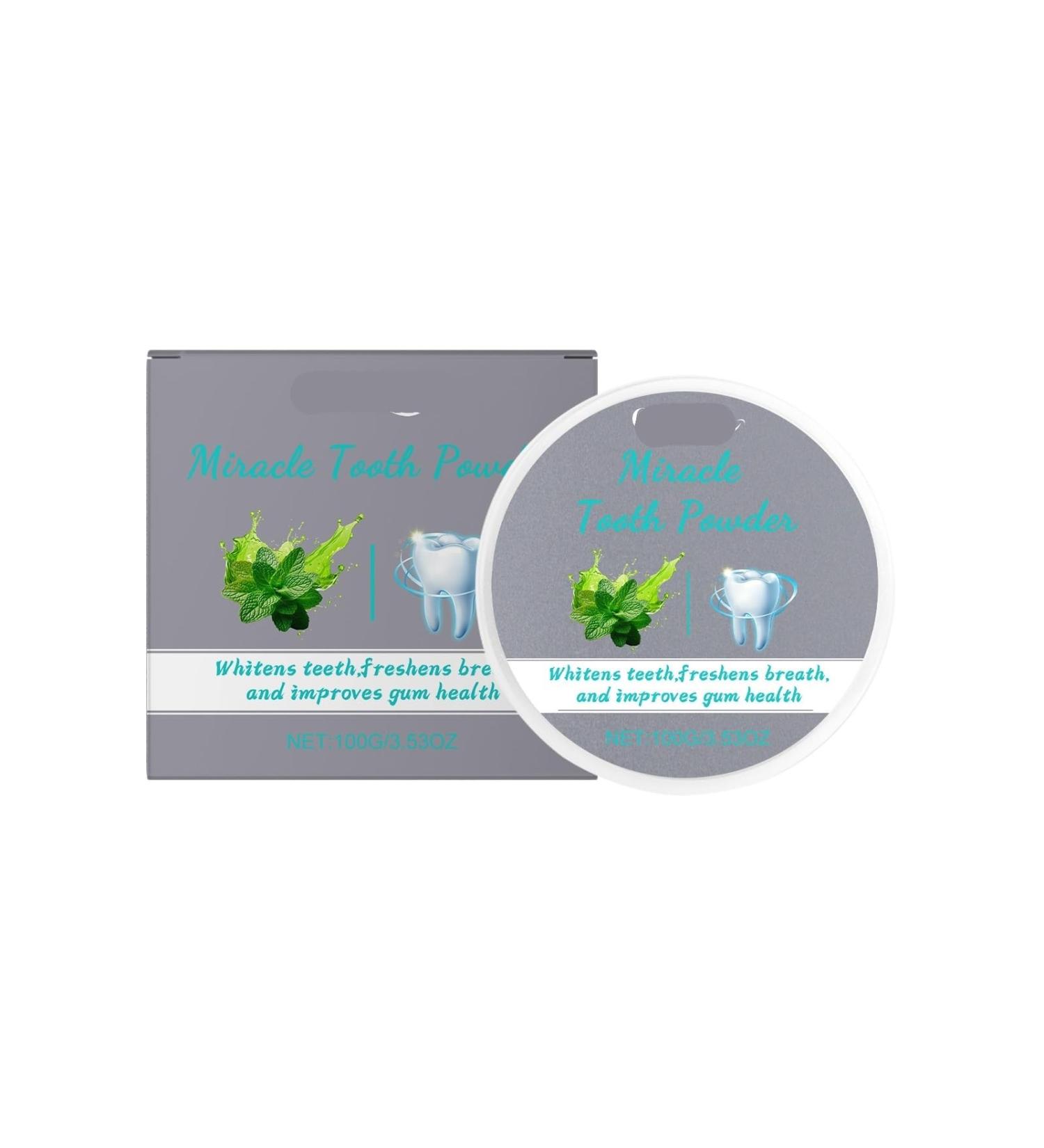 KLYso Mint-Flavored Tooth Powder - Gentle Teeth Cleaning Fresh Breath Daily Oral Care Stain Reduction Whitening Effect(2PCS) - Buy Online on GoSupps.com