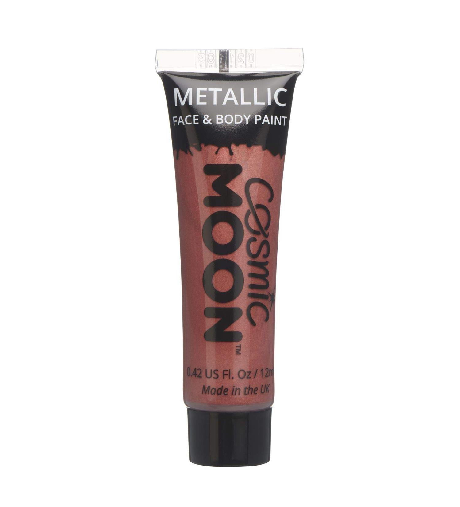 Red Metallic Face & Body Paint by Cosmic Moon - 12ml Water Based Makeup for Adults & Kids - Buy Online on GoSupps.com