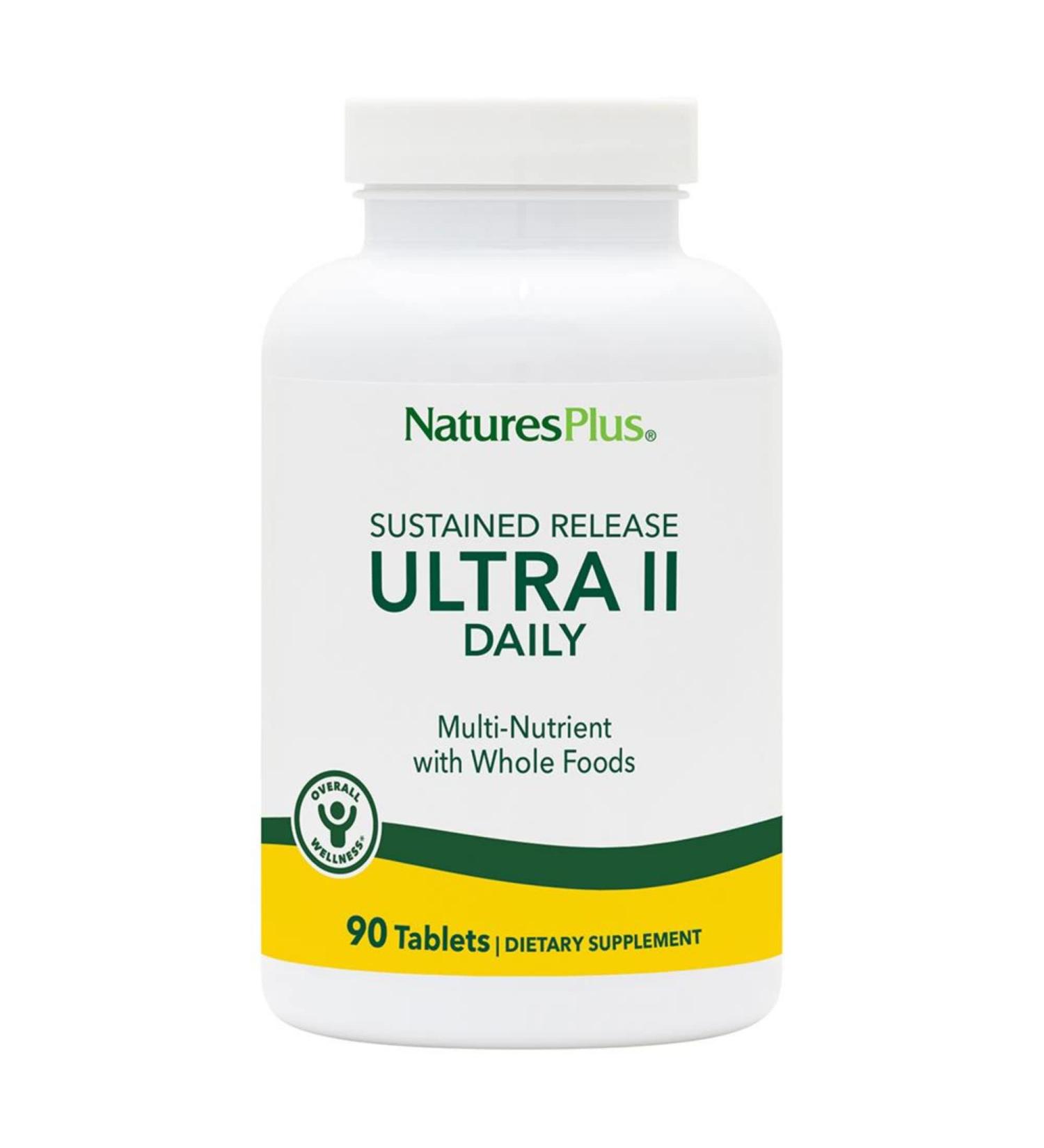 NaturesPlus Ultra II Multivitamin 90 Vegetarian Tablets - Whole Food Supplement for Overall Health & Natural Energy - 90 Servings - Buy Online on GoSupps.com
