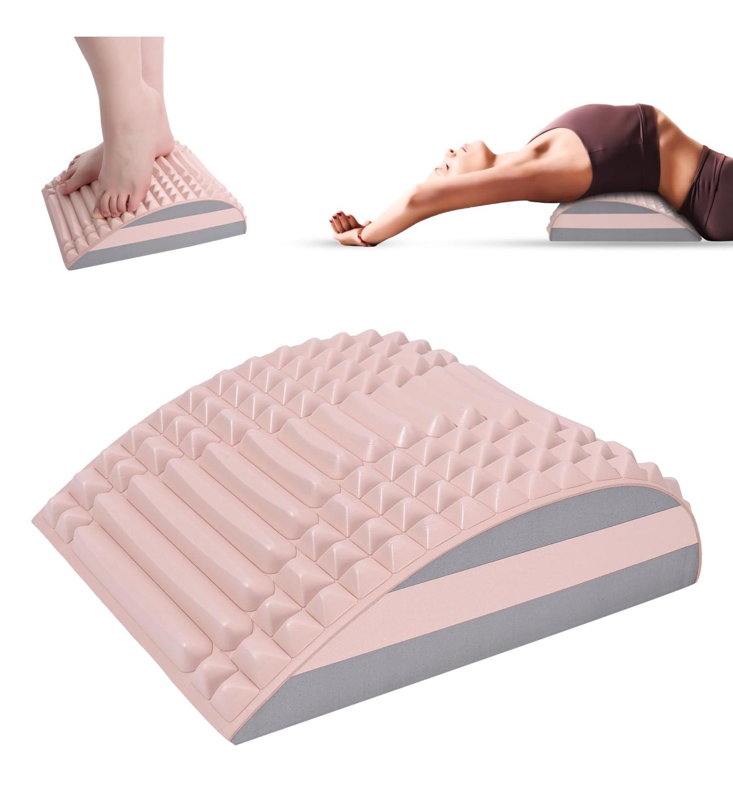 Jostift Neck & Back Extension 2-in-1 | Pain Relief Massage Device & Orthopedic Stretcher - Pink - Buy Online on GoSupps.com