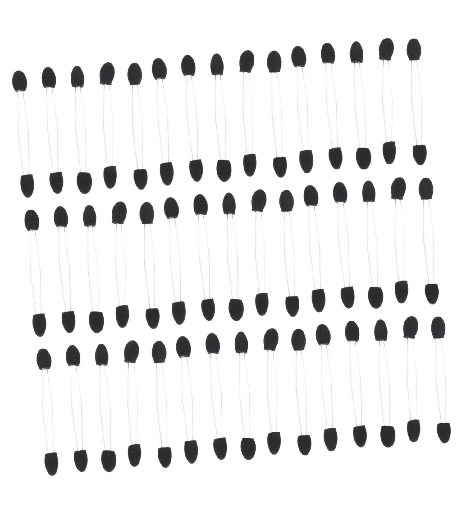 IWOWHERO 100pcs Eye Shadow Stick Makeup Eyeshadow Sponge Makeup Applicator Eyeshadow Applicator Pads Emulsion 7.5x0.5cm Black - Buy Online on GoSupps.com