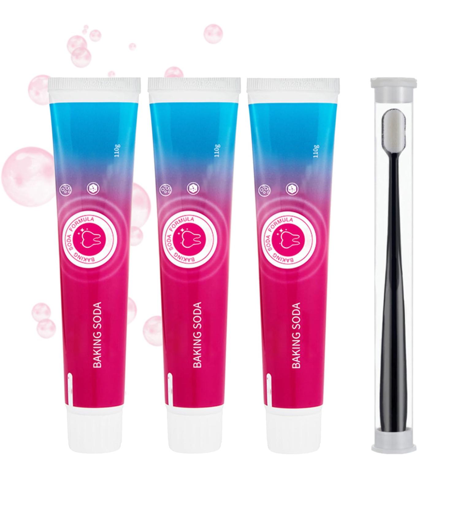 Baking Soda Toothpaste Oral Care Baking Soda Toothpaste for Oral Care Baking Soda Toothpaste for Oral Care Long Lasting Freshness (3) - Buy Online on GoSupps.com