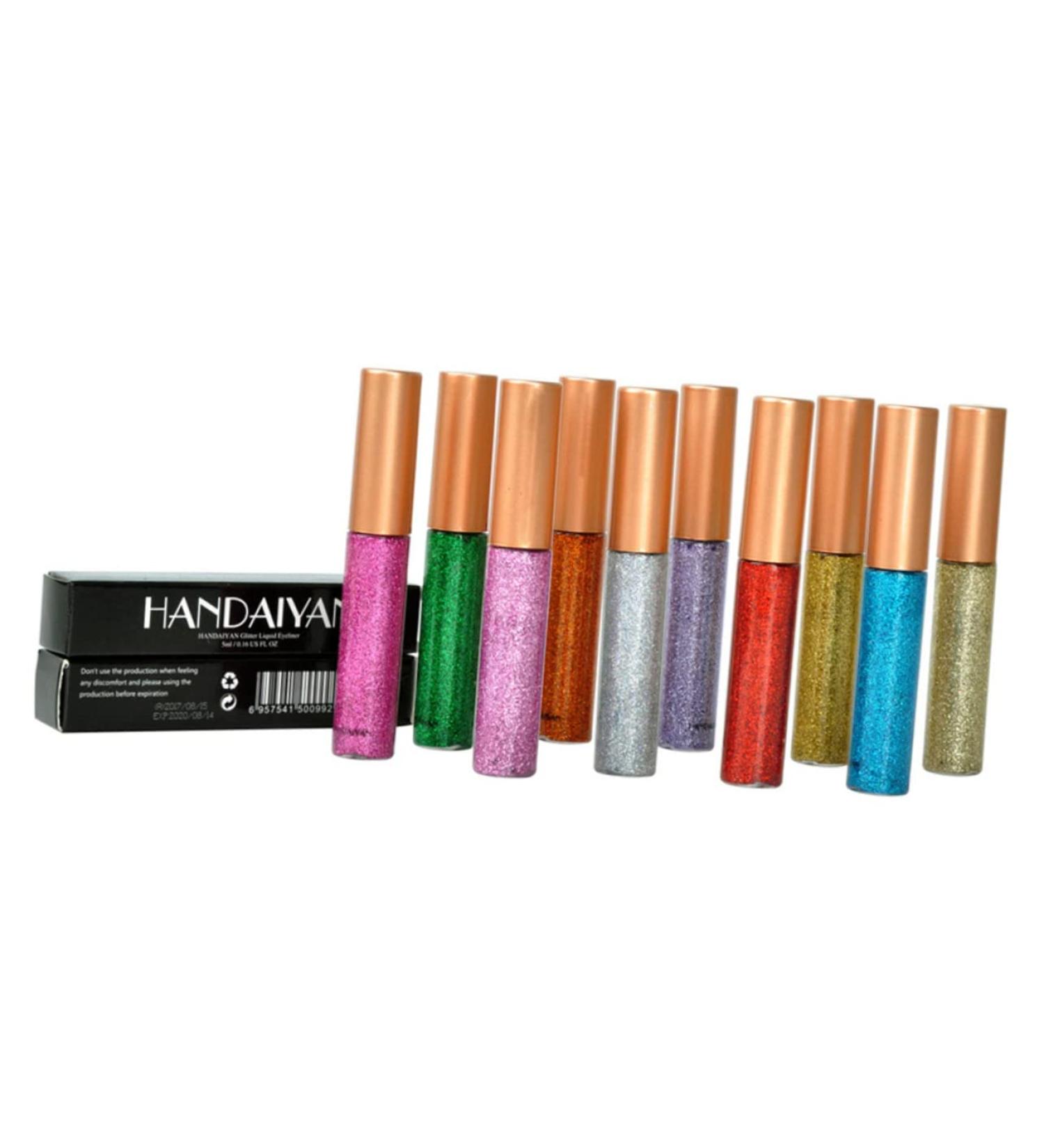 VINTORKY 10pcs Liquid Eyeshadow Eye Shadow Eyeliner Shiny Eyeshadow - Buy Online on GoSupps.com