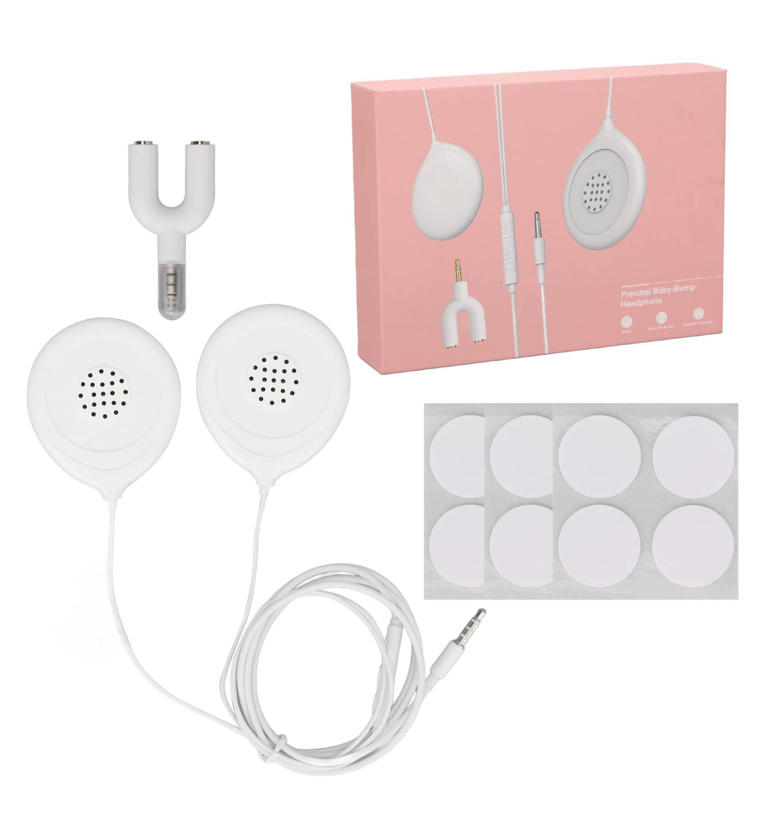 Prenatal Belly Speaker Music Splitter for Baby Bump Headphones - Safely Play Music & Voices to Your Baby in The Womb - Buy Online on GoSupps.com