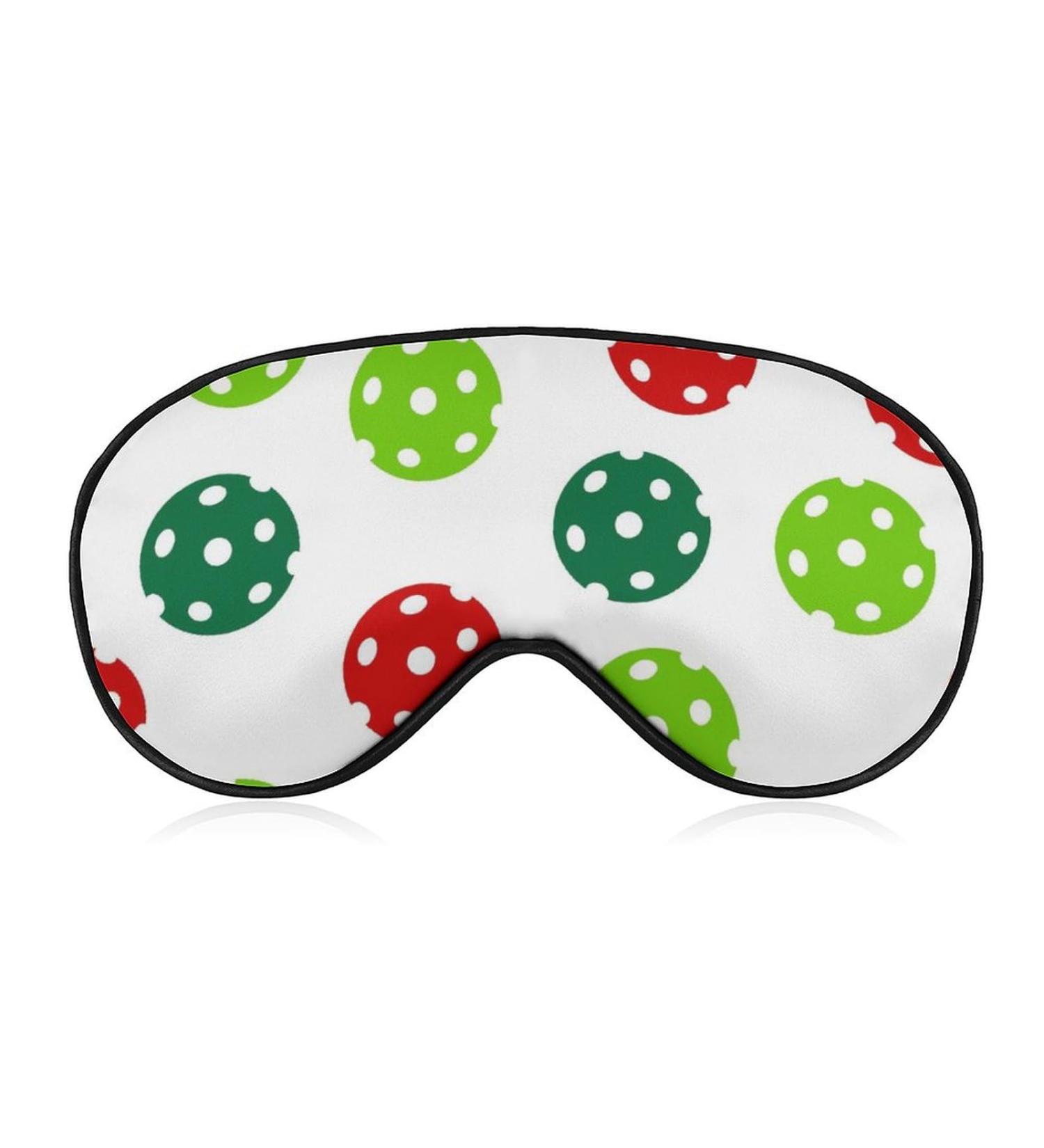 Colorful Pickleball Balls Sleeping Mask - Cute Adjustable Eye Mask for Comfortable Sleep | Soft Blindfold for Night Rest - Buy Online on GoSupps.com