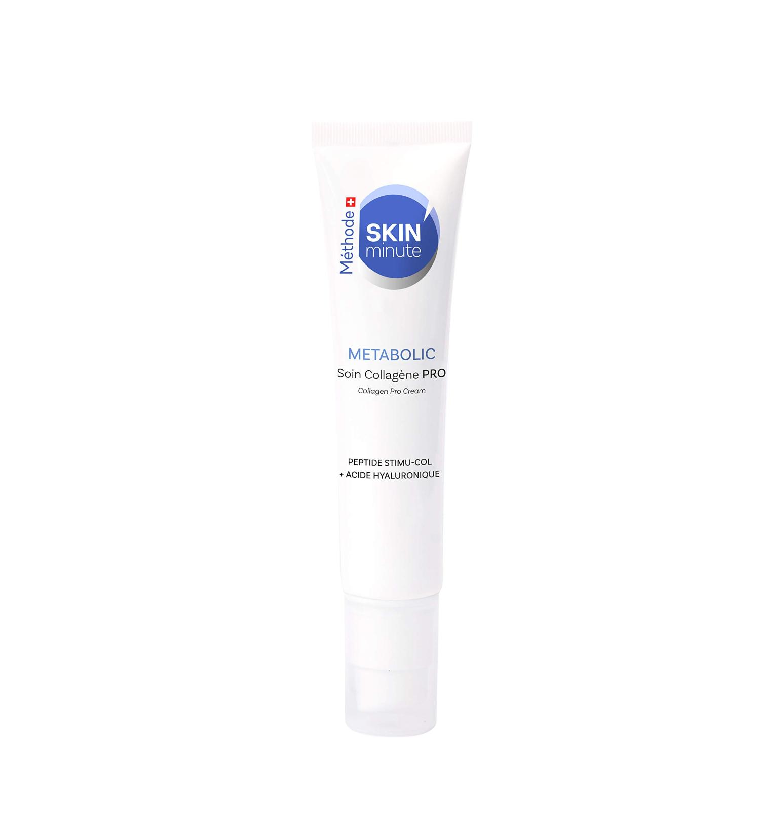 SKIN'minute SUISSE - PRO METABOLIC COLLAGEN TREATMENT - First Wrinkles - Stimulates collagen synthesis Hyaluronic Acid Shea Butter Mango Butter and Swiss Alpine Water - Buy Online on GoSupps.com
