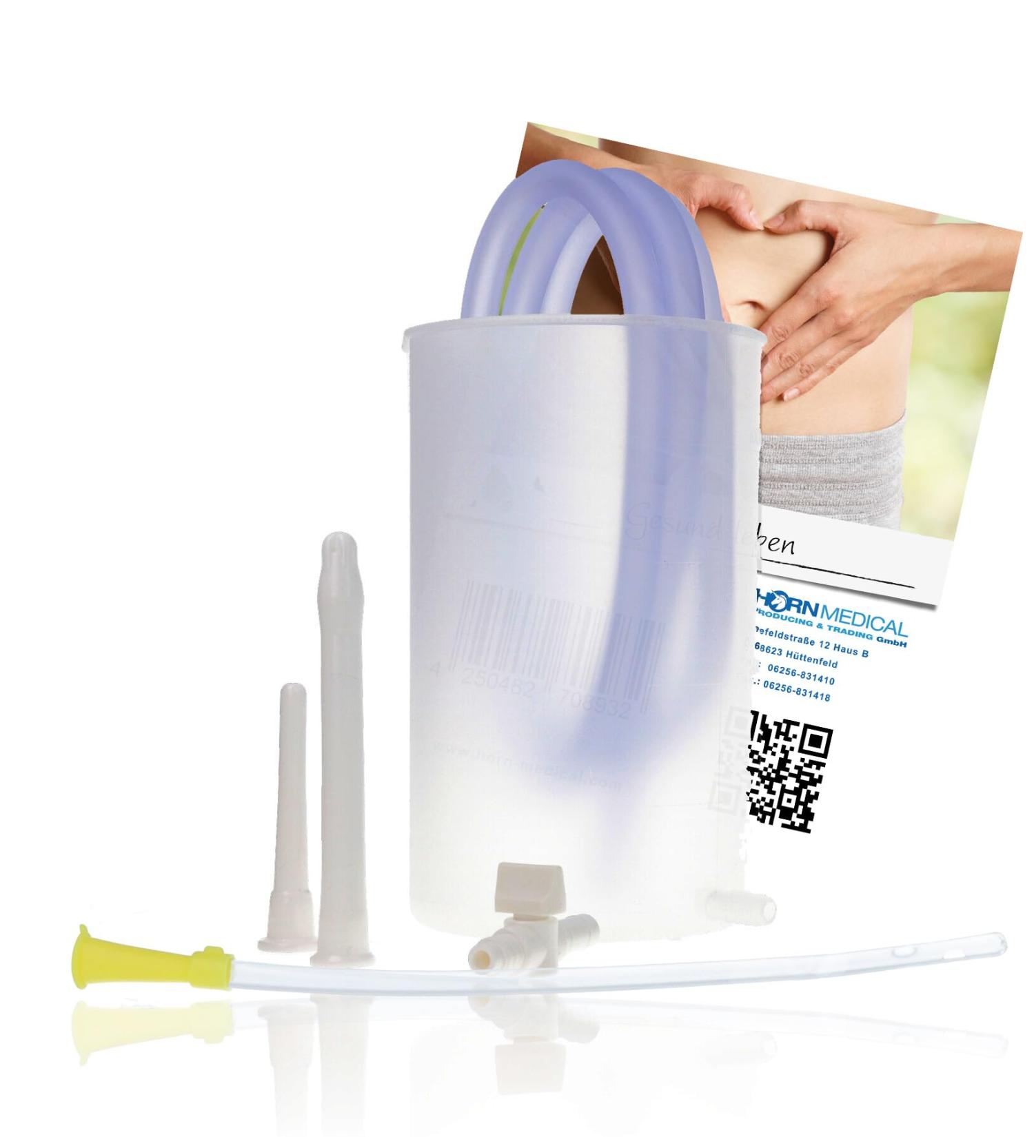 Horn Medical Insert Cups for Intestinal Cleaning & Vaginal Irritation - Self-Use with 1L Tube | International Shipping - Buy Online on GoSupps.com