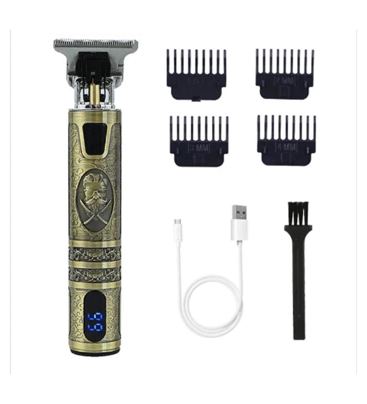 Professional Men's Hair Clippers Trimmers Beard Shaver Cordless Metal Waterproof LED Screen - Buy Online on GoSupps.com