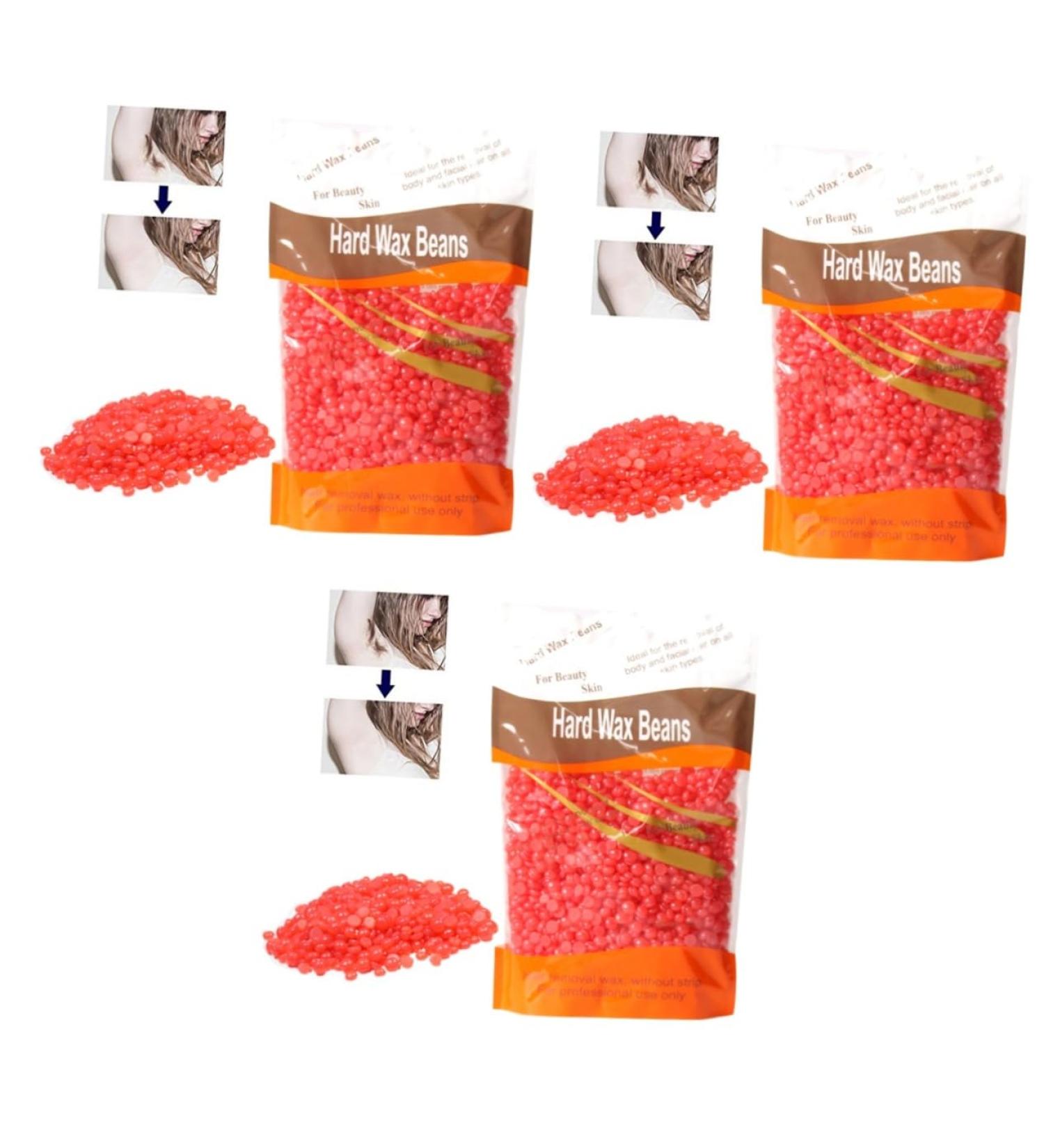 Fomiyes 3-St Depilatory Spiral Hot Wax Device - Hair Removal Wax Pearl Kits for Smooth Skin - Buy Online on GoSupps.com