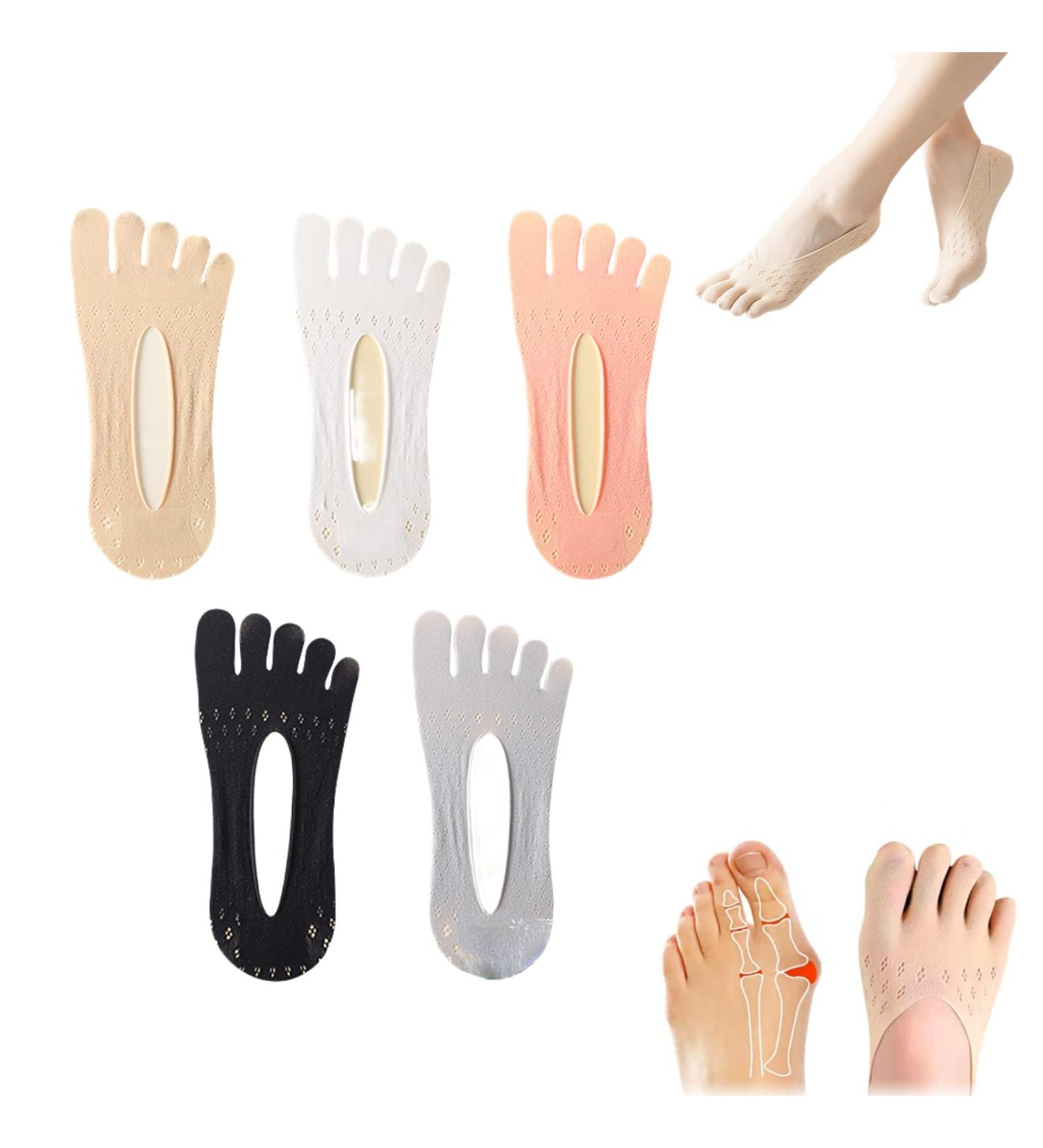 MOKITO Plum Style Orthopedic Bunion Relief Toe Socks for Women - 5pcs - Buy Online on GoSupps.com
