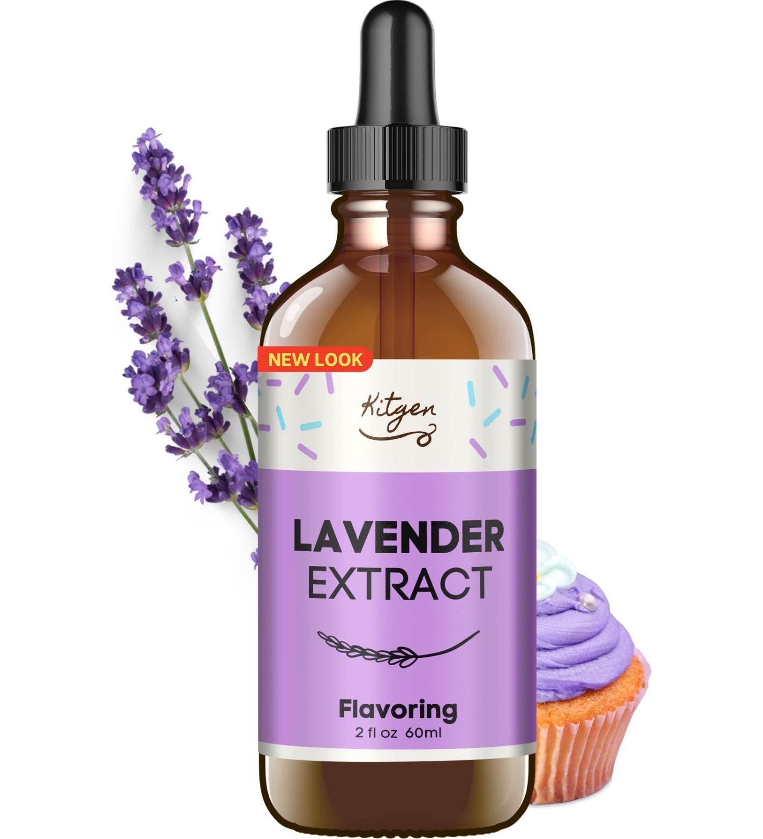 Lavender Extract for Baking - Flavoring - Lavender Extract for Drinks Cakes  Cupcakes  Beverages and More - Non GMO  Gluten Free  Sugar Free - 2oz 60ml - Buy Online on GoSupps.com