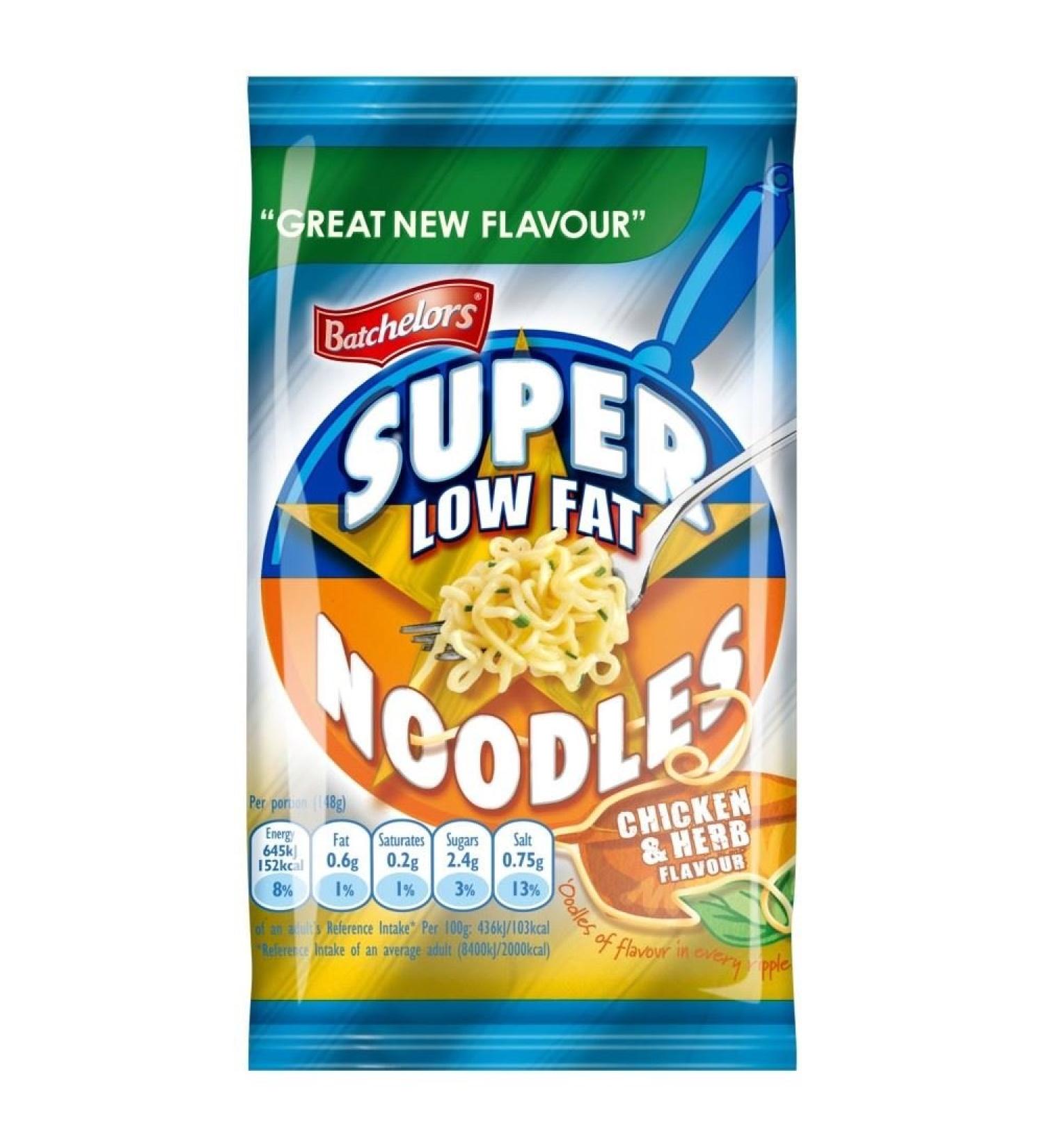 Batchelors Batchelors of Super Noodles & Herb Chicken Low Fat (85g) - Pack of 6