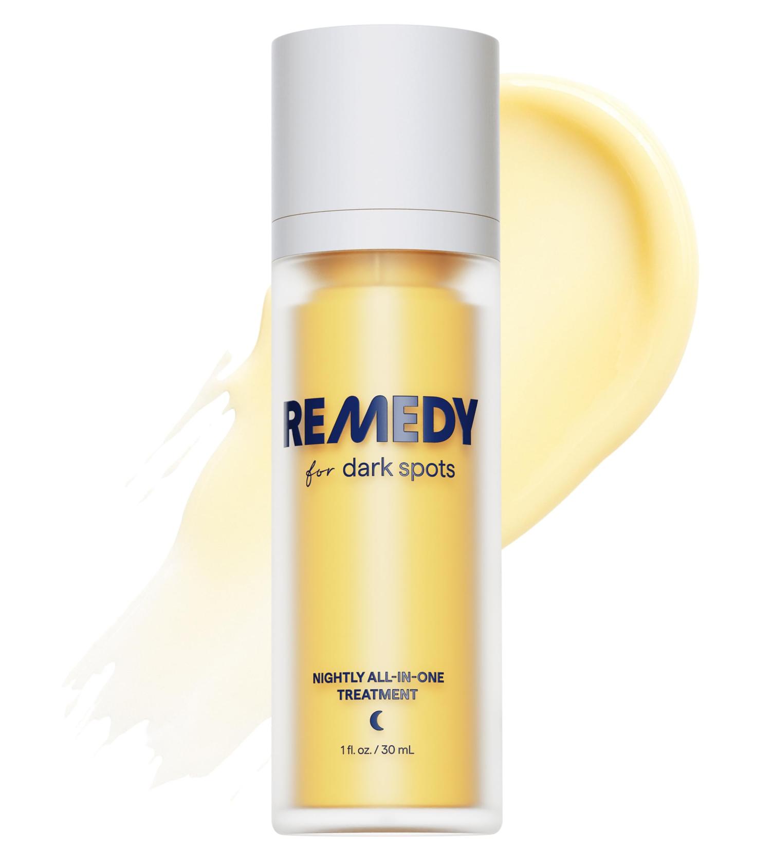 Remedy for Dark Spots | Advanced Night Treatment with Retinol & Kojic Acid | For Discoloration and Uneven Tones | With Glutathione Niacinamide Mandelic Acid | By Dermatologist Dr. Shah 1 fl. oz - Buy Online on GoSupps.com