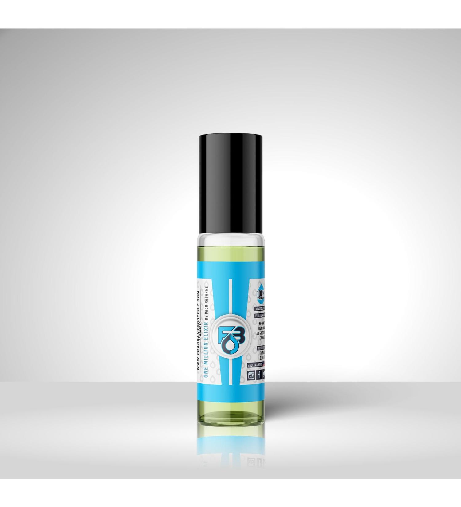 Impression of One Million Elixir Oil 1/3oz Roll On Perfume Oil One Million Elixir 1 Fl Oz (Pack of 1)