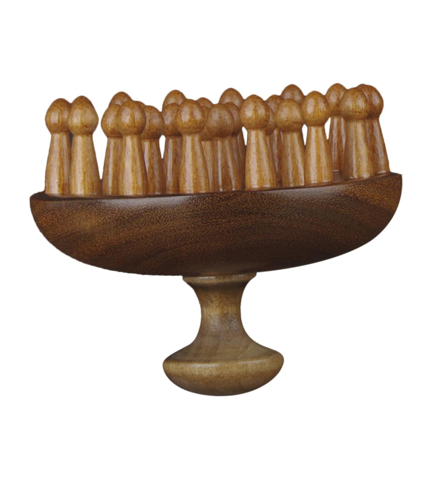 Collbath Wooden Scalp Massage Comb - Wide Tooth Ridge Comb for Effortless Hair Care | Perfect Travel Handheld Wood Comb - Buy Online on GoSupps.com