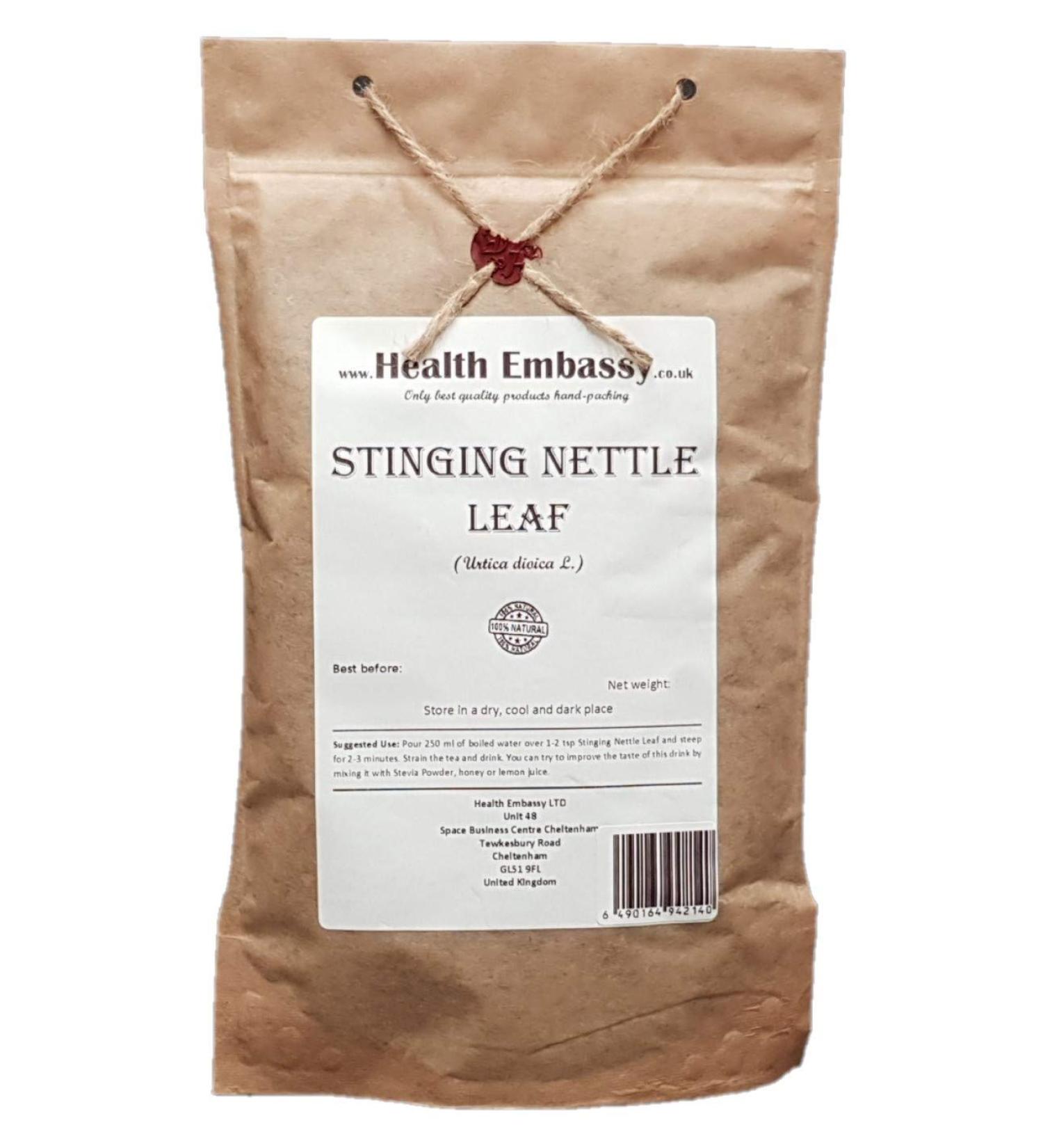 Stinging Nettle Leaf Tea | Urtica Dioica L | Ortie Feuille Tisane | Health Embassy (100g) - Buy Online on GoSupps.com