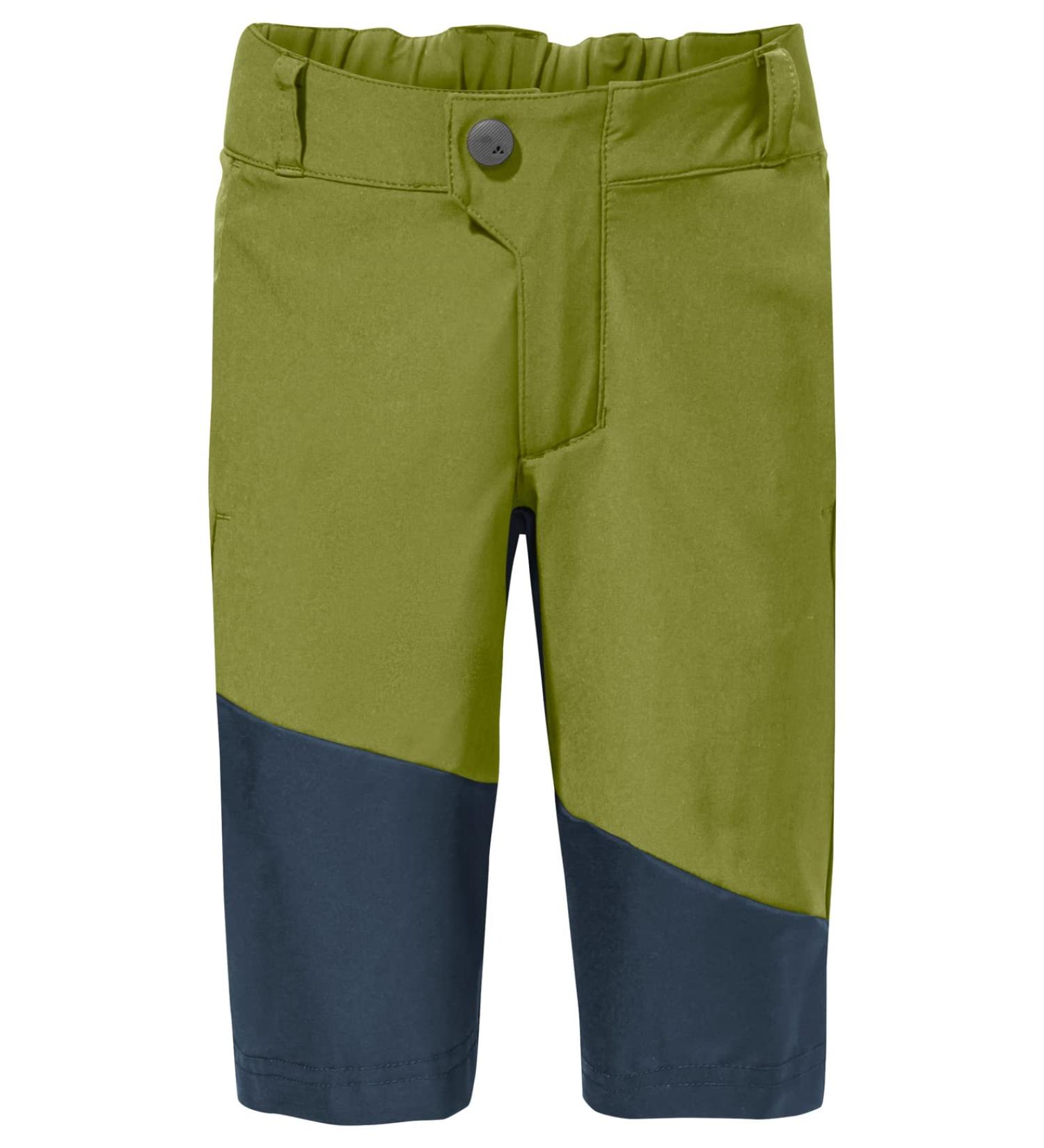 VAUDE Unisex Kids Moab Stretch Shorts 140 - Avocado | Durable & Comfortable Outdoor Shorts for Kids - Buy Online on GoSupps.com