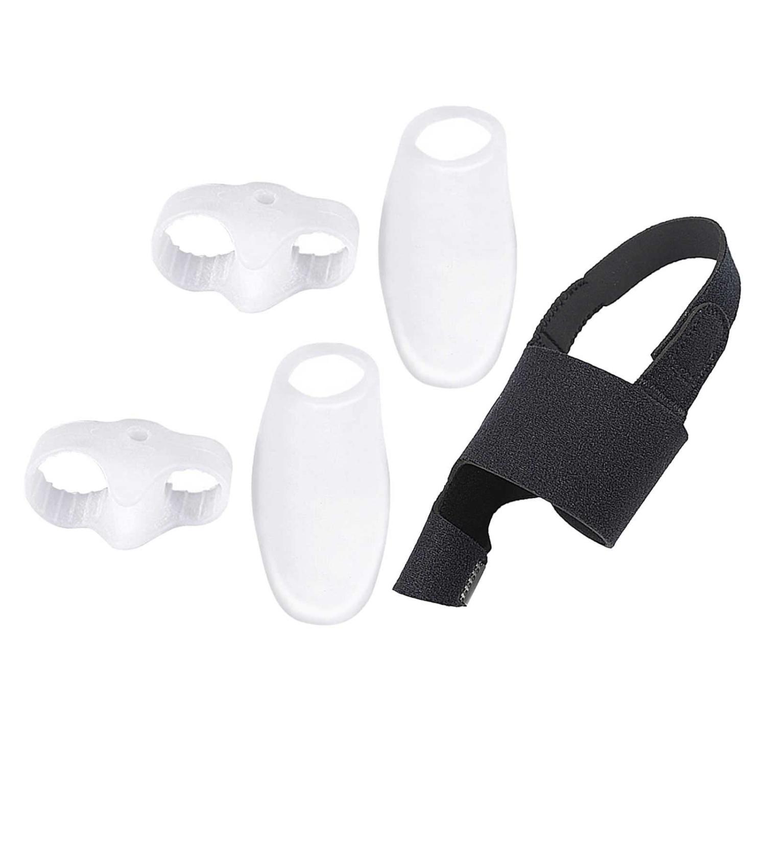 Orthopedic Toe Separator Corrector 5 Pack Set - Men & Women Big Toe Straightener for Hallux Valgus Correction & Relief - Non Surgical Invisible Foot Care Tape - One Size - Buy Online on GoSupps.com