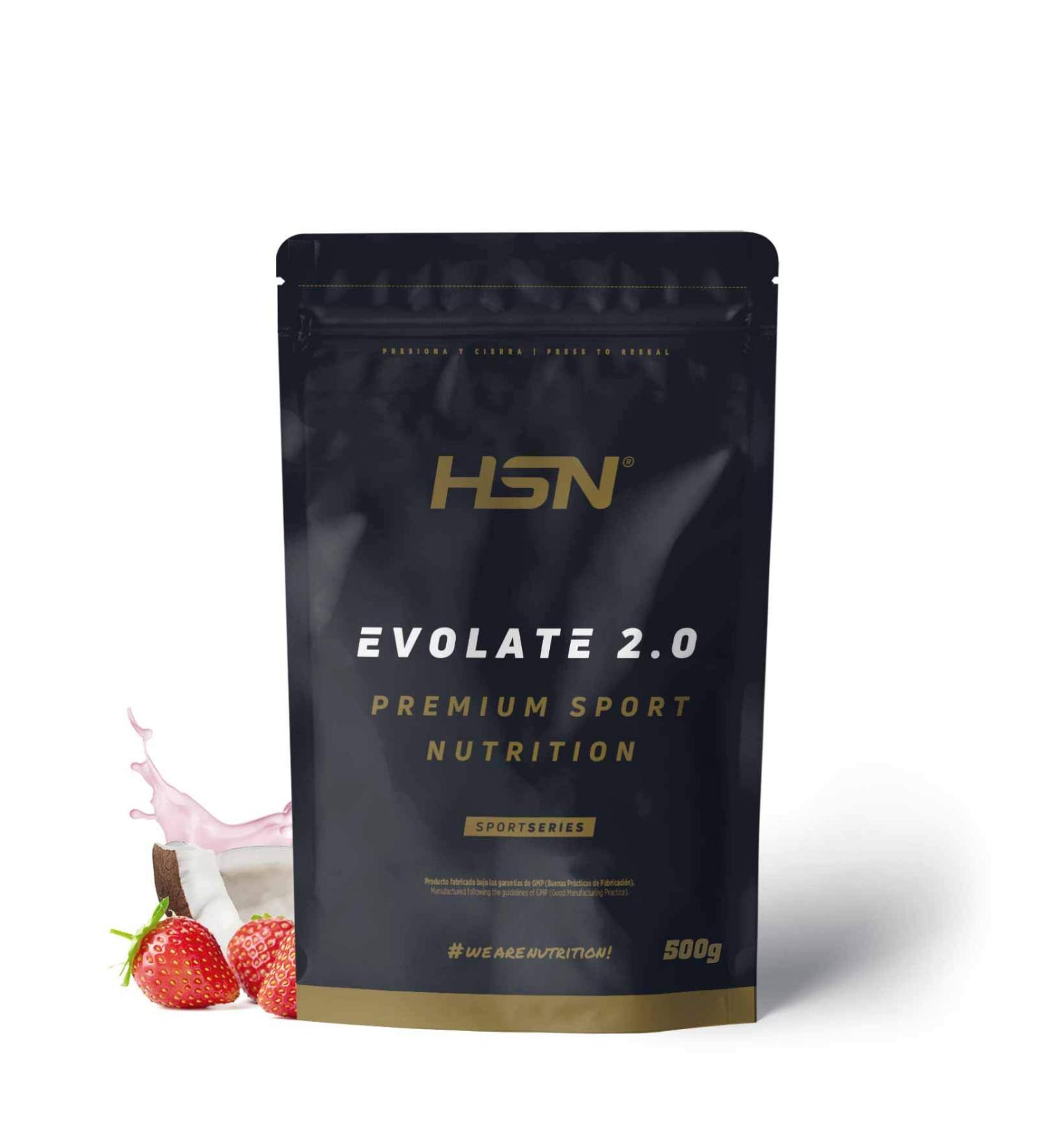  HSN HSN Evolate 2.0 Whey Protein Isolate | Strawberry White Chocolate Flavour 500g 16 Takes Per Pack | Whey Protein Isolate CFM + Digestive Enzymes | Non-GMO Vegan Gluten Free & Soy Free - Buy Online on GoSupps.com