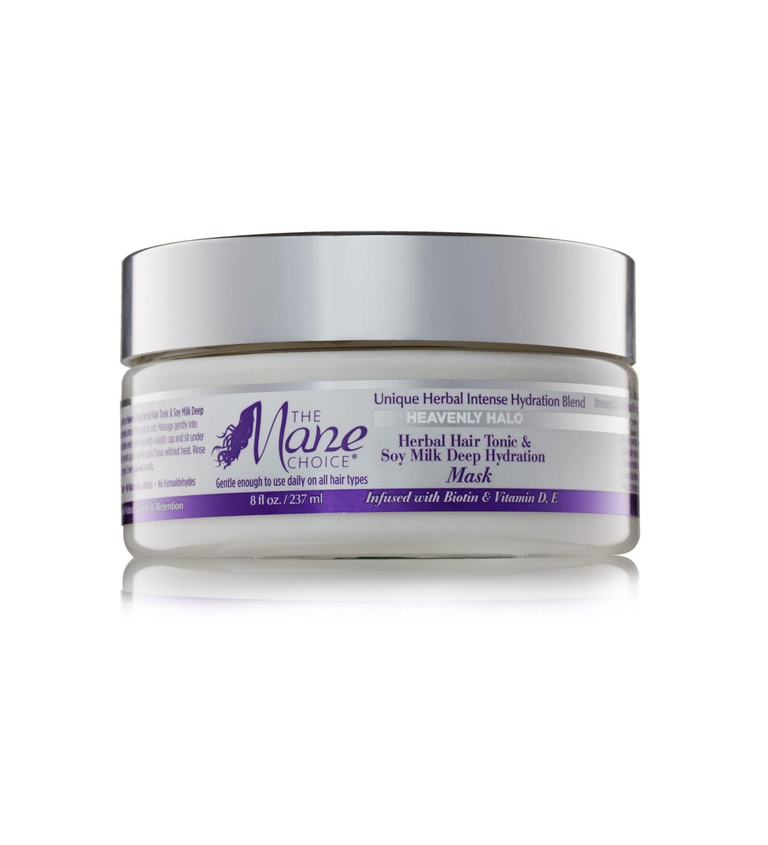 The Mane Choice Heavenly Halo Herbal Hair Tonic & Soy Milk Deep Hydration Mask  8 Ounce