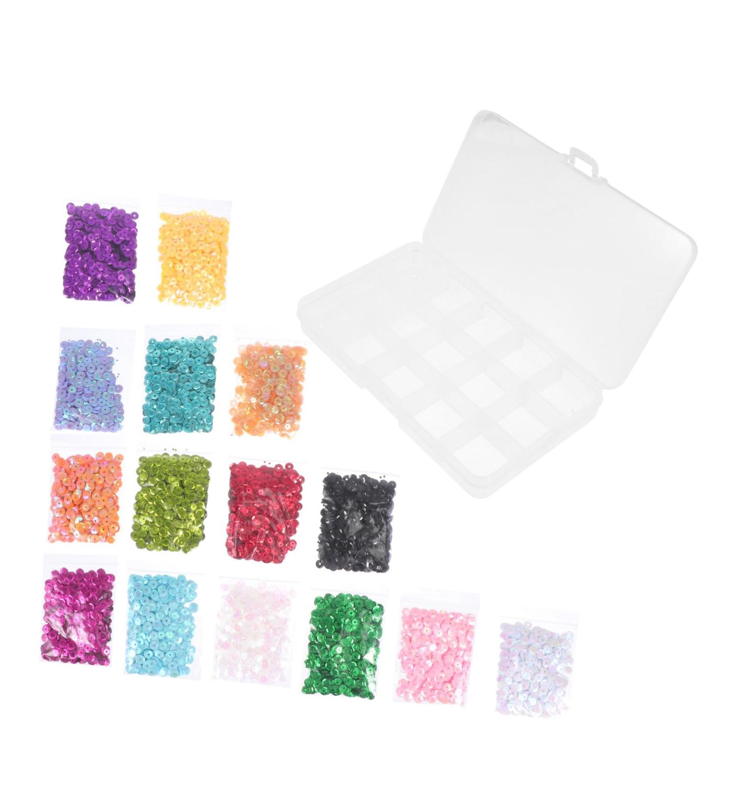 STOBOK 1 Box Decorative Scale Sequins Loose Flat Sequin Rainbow Cup Clothing Items Plastic Dance Costume B 0.5X0.5cm - Buy Online on GoSupps.com