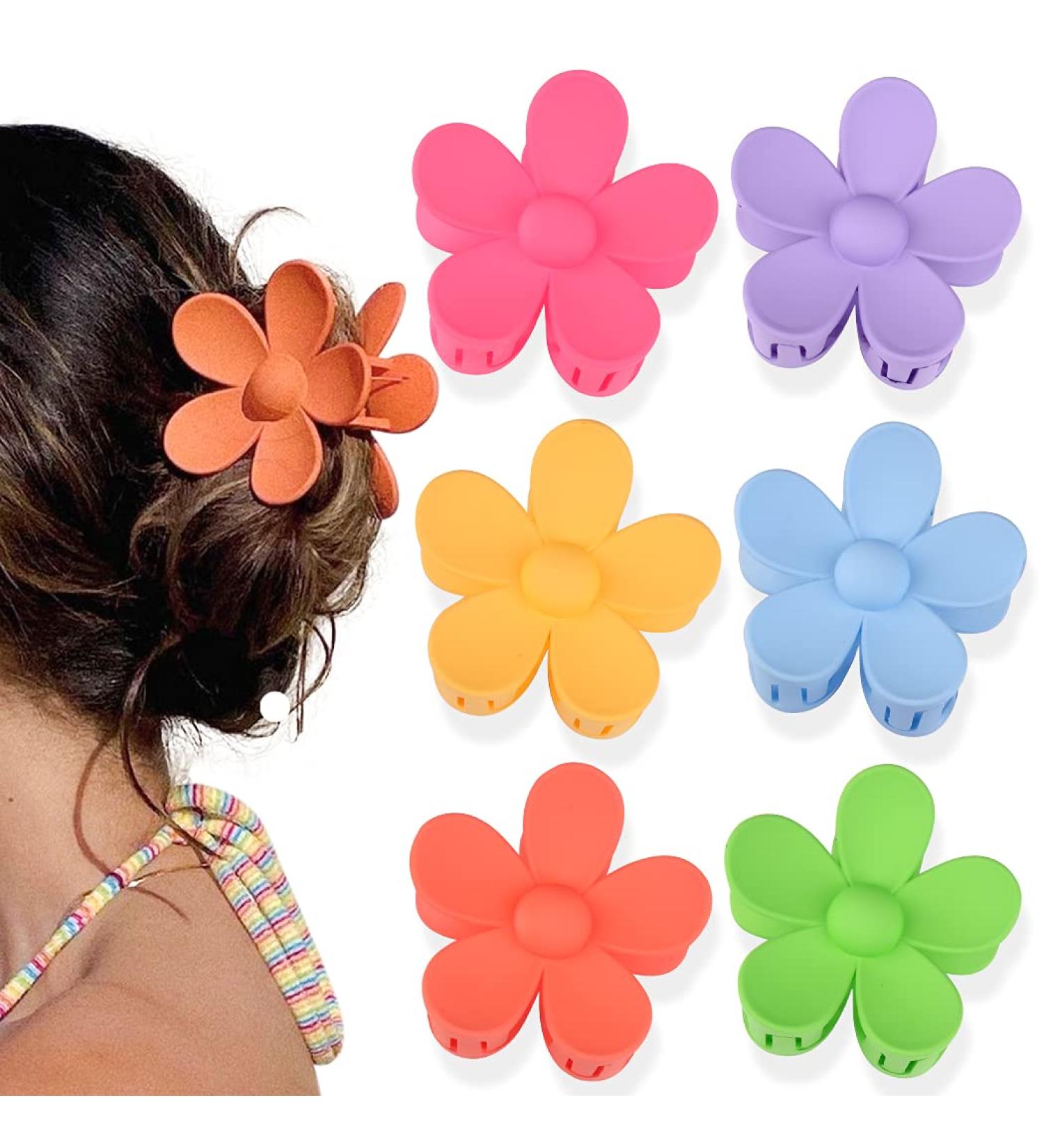 Canitor 6Pcs Flower Hair Claw Clips for Thick Hair - Y2K Style-01 - Buy Online on GoSupps.com