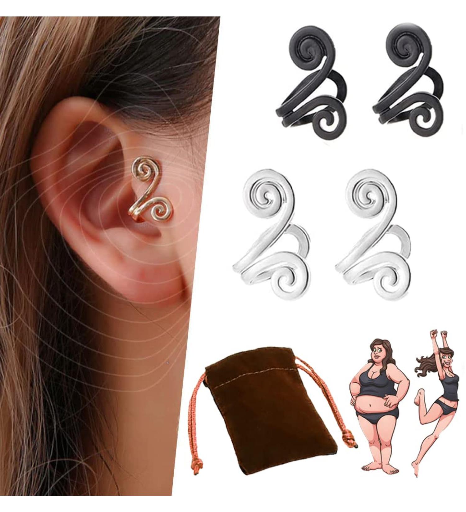 JIAWEIIY Acupressure Slimming Earrings Acupressure Earrings Kyana Lympha-Circurl Magnetic Ear Ornament Zunis Acupressure Magnetic Earrings for Weight Loss (B) - Buy Online on GoSupps.com