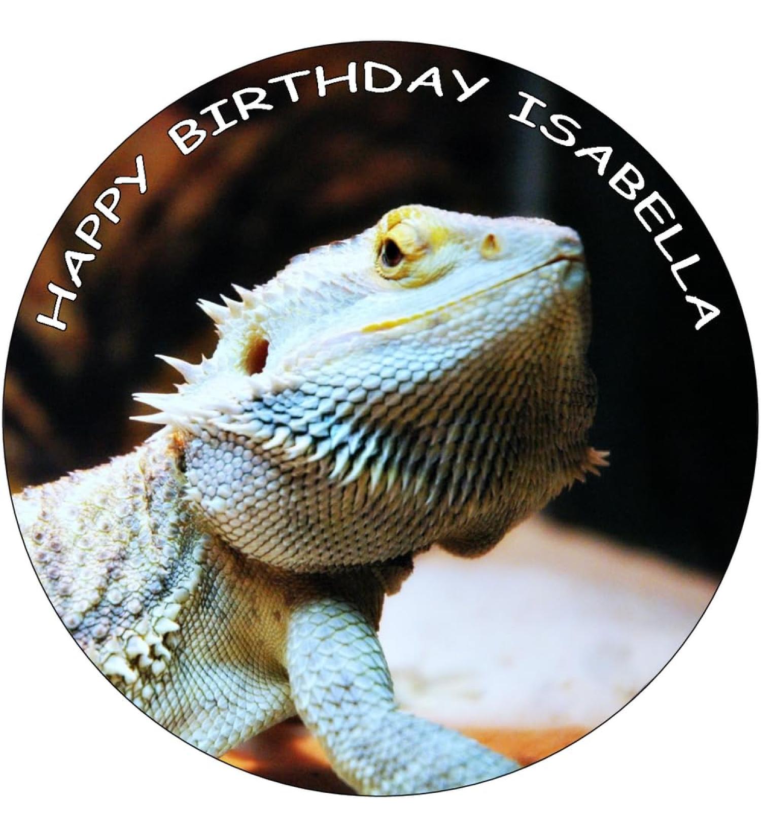 BEARDED DRAGON 7.5 PREMIUM Edible ICING Cake Topper DECORATION D1