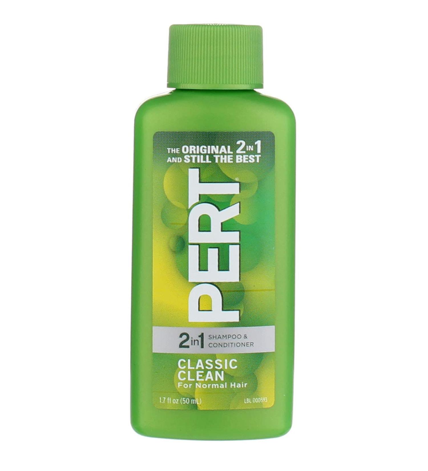 Pert Plus 2-in-1 Shampoo & Conditioner Classic Clean 1.70 oz - Pack of 6 - Buy Online on GoSupps.com