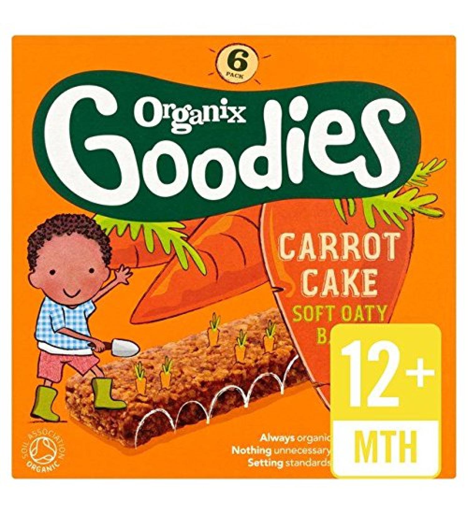 Organix Goodies Organic Carrot Cake Cereal Bar 6 x 30g