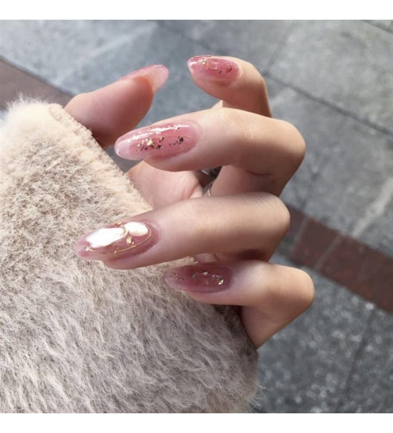 24pcs Press On Acrylic Nail Tips False Nails Detachable Gauze Manicure Patch Wearable Full Cover Artificial Nails Cute Acrylic Nails Press on - Buy Online on GoSupps.com