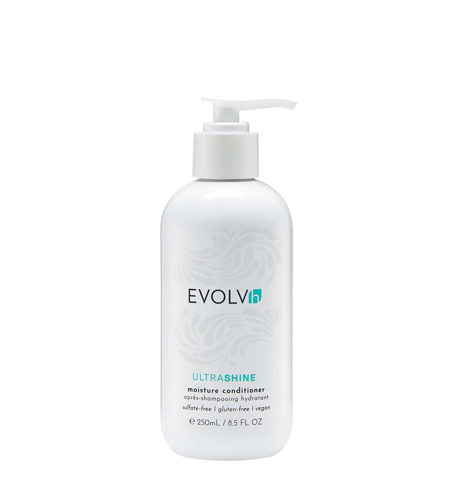 EVOLVh Natural UltraShine Moisture Conditioner - Vegan | Non-Toxic | Clean Hair Care - 8.5 fl oz (250 mL) - Buy Online on GoSupps.com