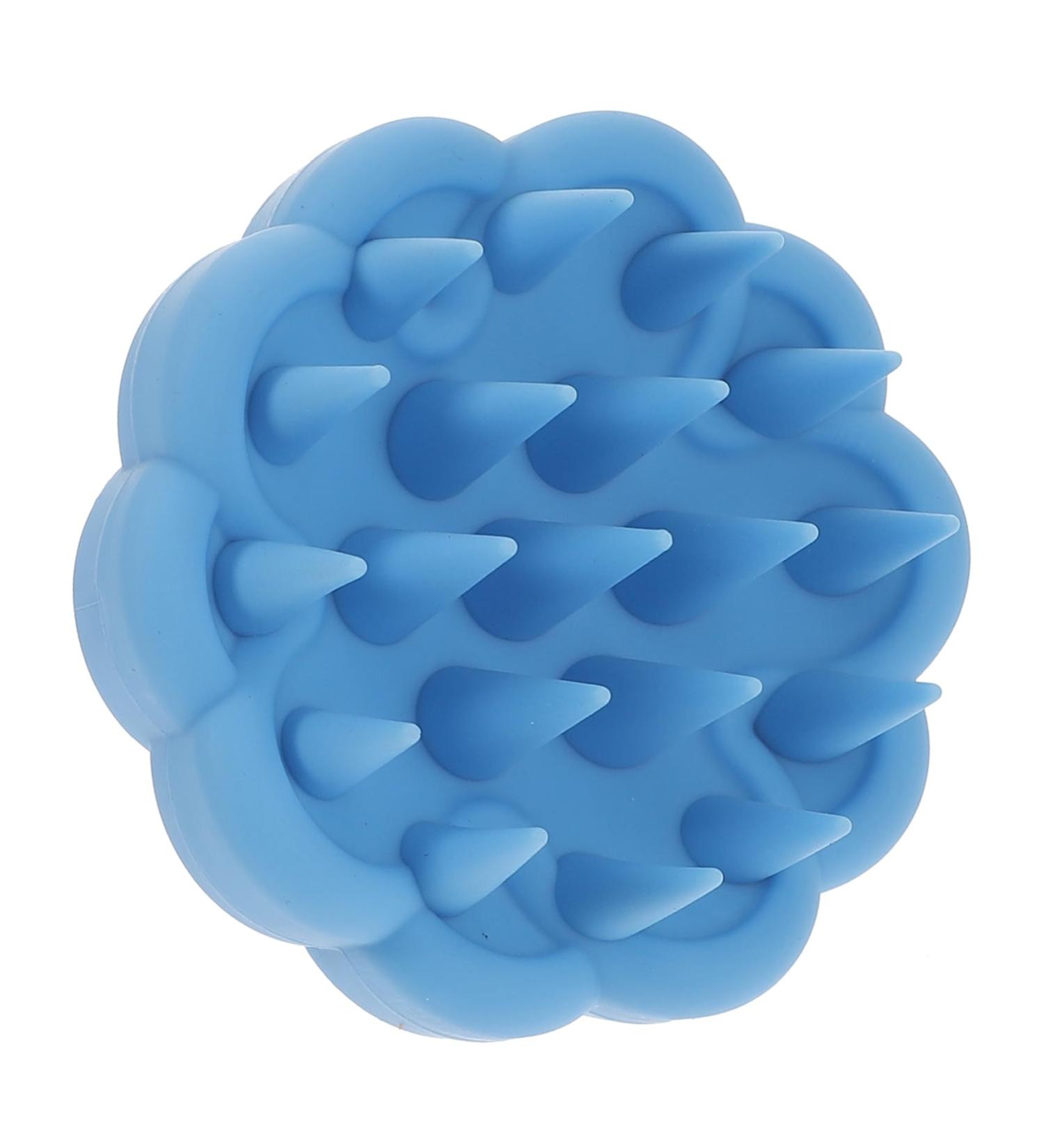 Buy Tovinanna Silicone Shampoo & Massage Brush - Portable Shower Cleaning Accessory - Green Leaves Design - 8.5x8.5x6.5cm - International Shipping Available - Buy Online on GoSupps.com