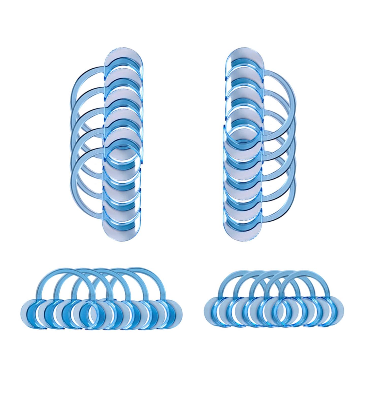 20 Pcs C-Shape Cheek Holder Dental Mouth Opener for Adults & Kids - Dental Care & Party Game - Blue - Buy Online on GoSupps.com