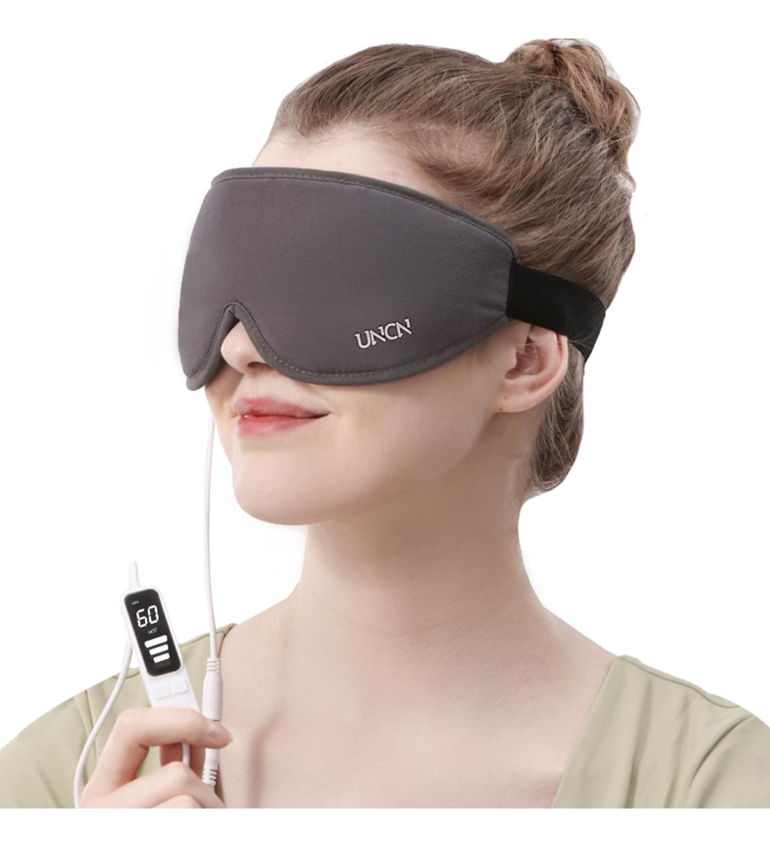 Electric Heated Eye Mask for Dry Eyes Eye Heating Pad Warmer for Blepharitis Chalazion Eye Treatment Moist Heat Therapy Washable - Buy Online on GoSupps.com