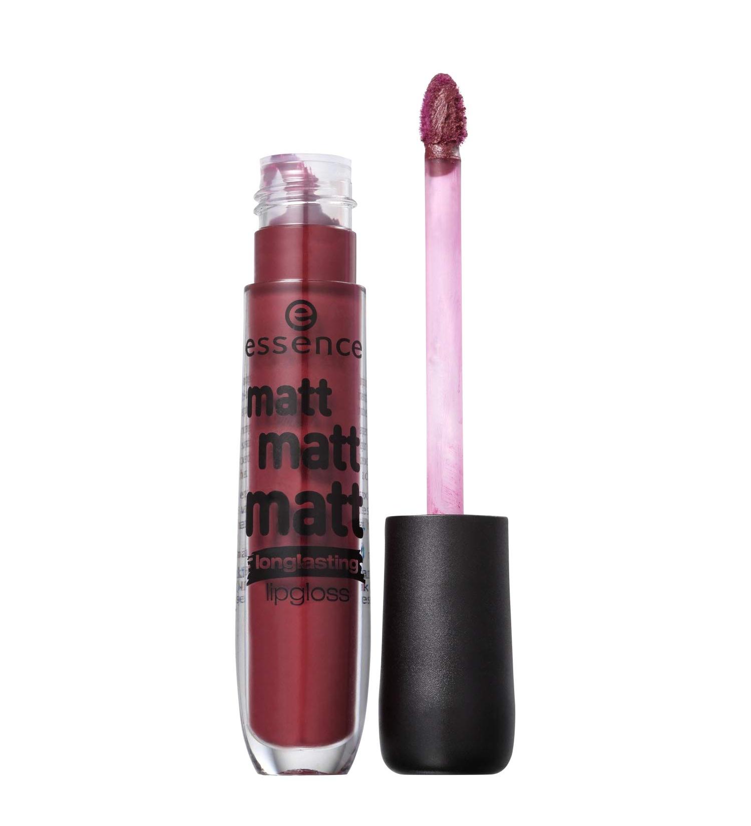 essence - lip gloss - matt matt matt lip gloss - drama club
