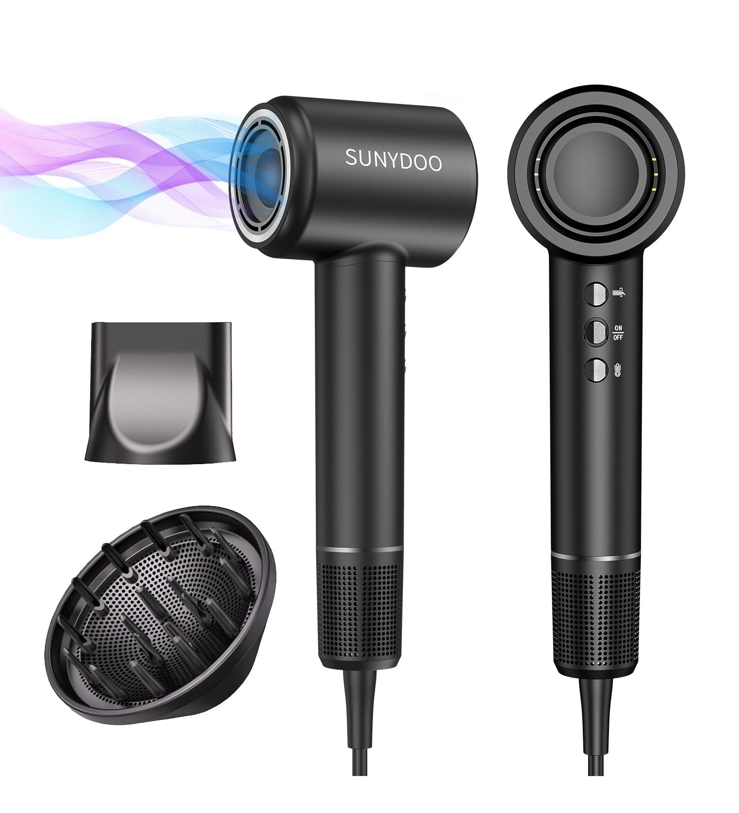 High Speed Brushless Hair Dryer - Thermo-Control Diffuser & Nozzle for Fast Low-Noise Drying | International Shipping Available - Buy Online on GoSupps.com