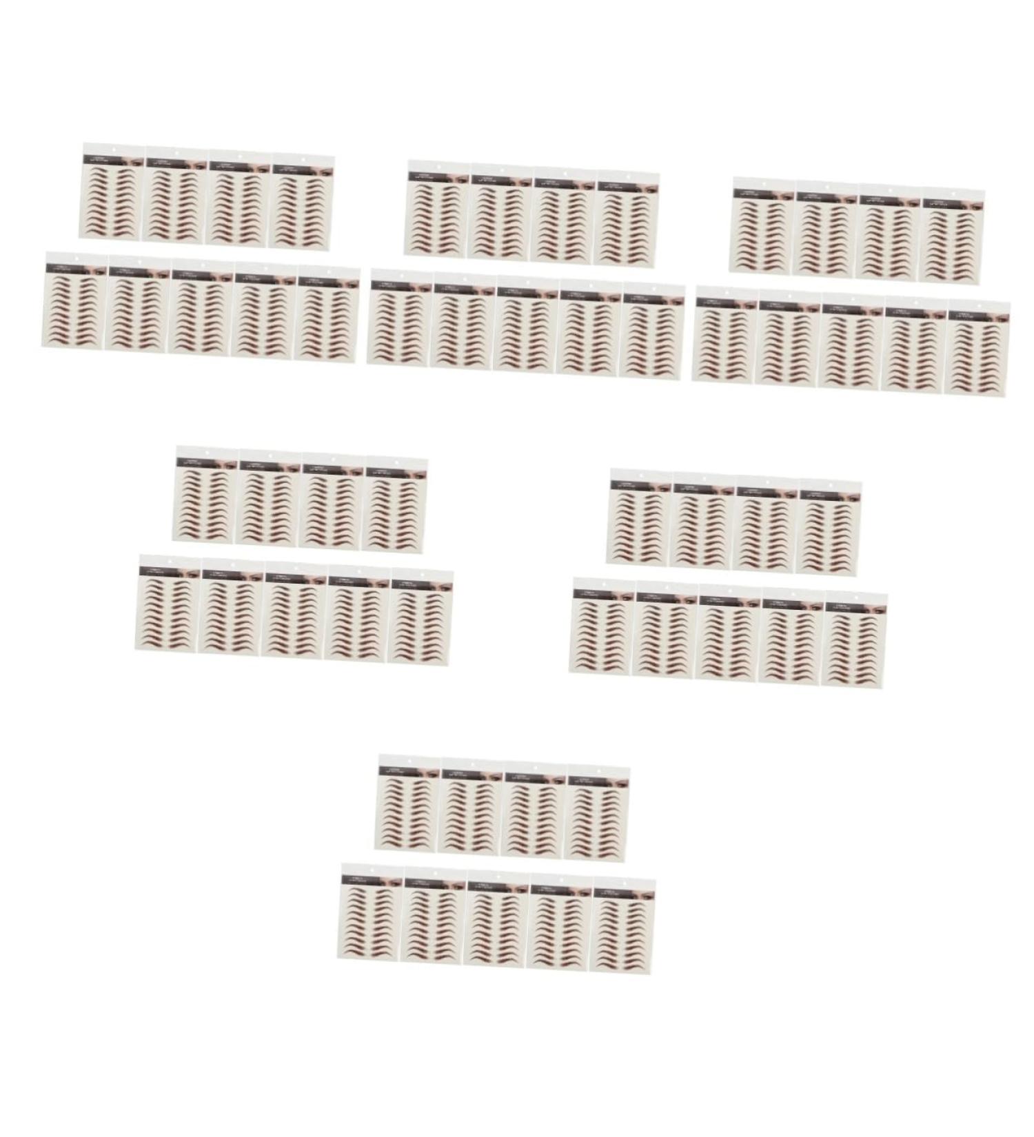 FOMIYES 54 Sheets Waterproof Eyebrow Stickers Makeup Stickers Eyebrow Pen 6d Hair-like Eyebrows Stickers Gel - Buy Online on GoSupps.com
