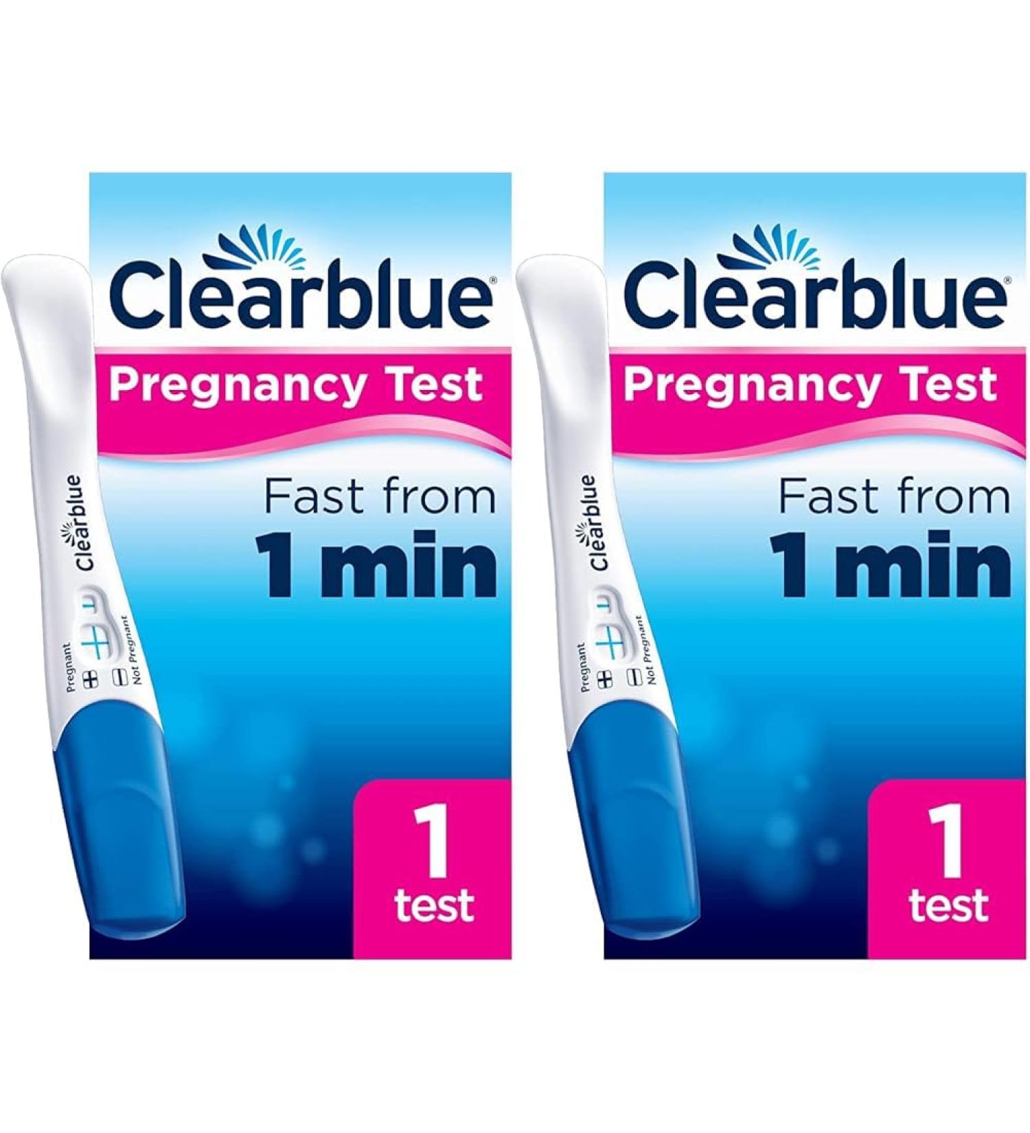 Clearblue Pregnancy Test Rapid Detection Result As Fast As 1 Minute 1 Test Easy at Home Pregnancy Test (Pack of 2) - Buy Online on GoSupps.com