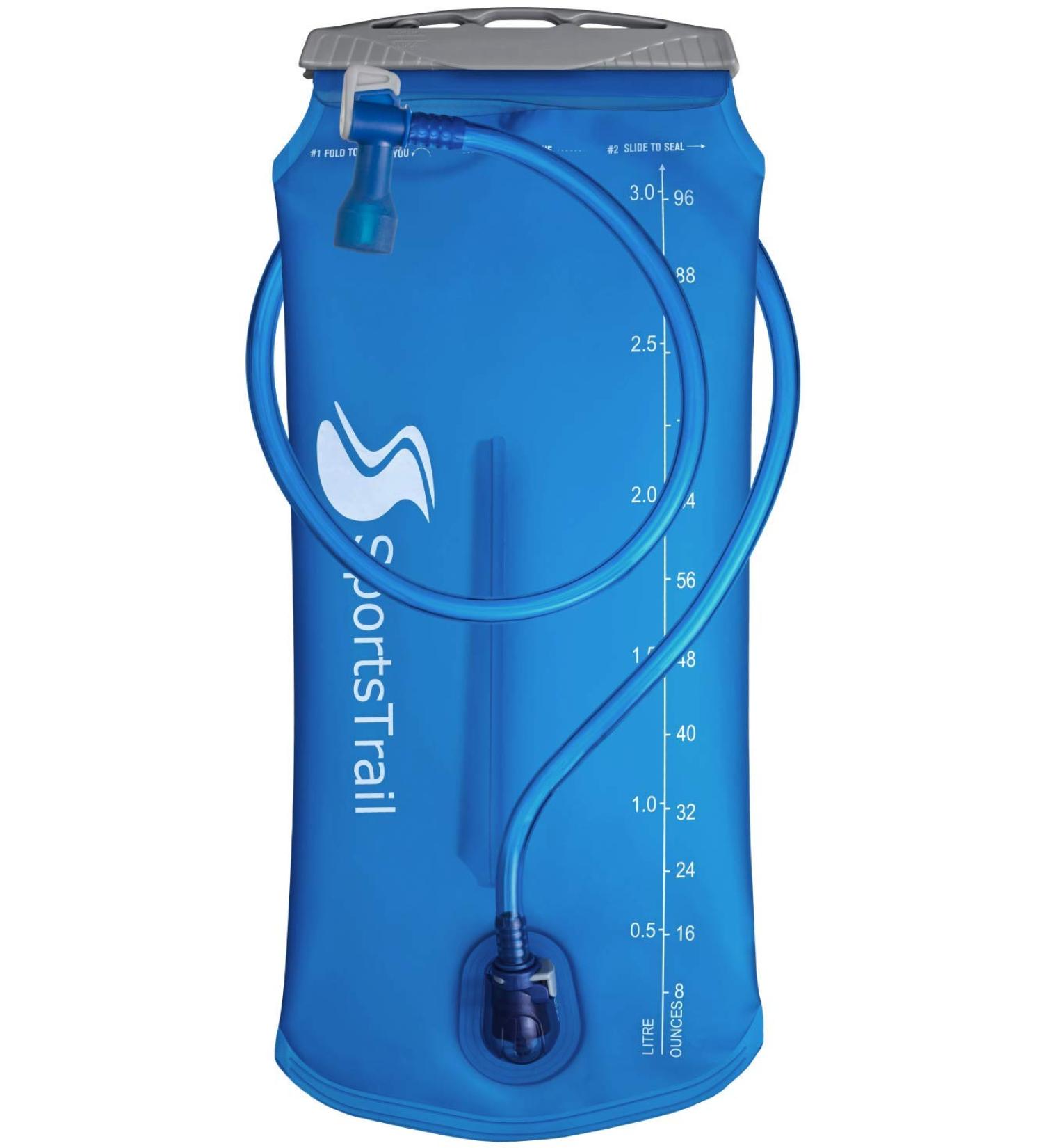 Sportstrail Hydration Bladder - Leak Proof 2L, 1.5L, 3L Water Reservoir for Hiking, Climbing, Cycling - BPA-Free Military Grade Storage Bag - Buy Online on GoSupps.com