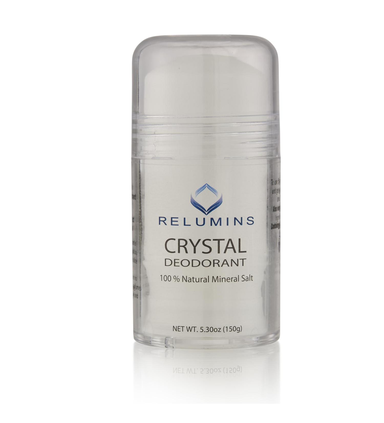 Relumins Crystal Deodorant - Natural Potassium Alum Roll-On | 24-Hour Odor Protection Non-Staining & Scent-Free - 5.3 oz International Shipping Available - Buy Online on GoSupps.com