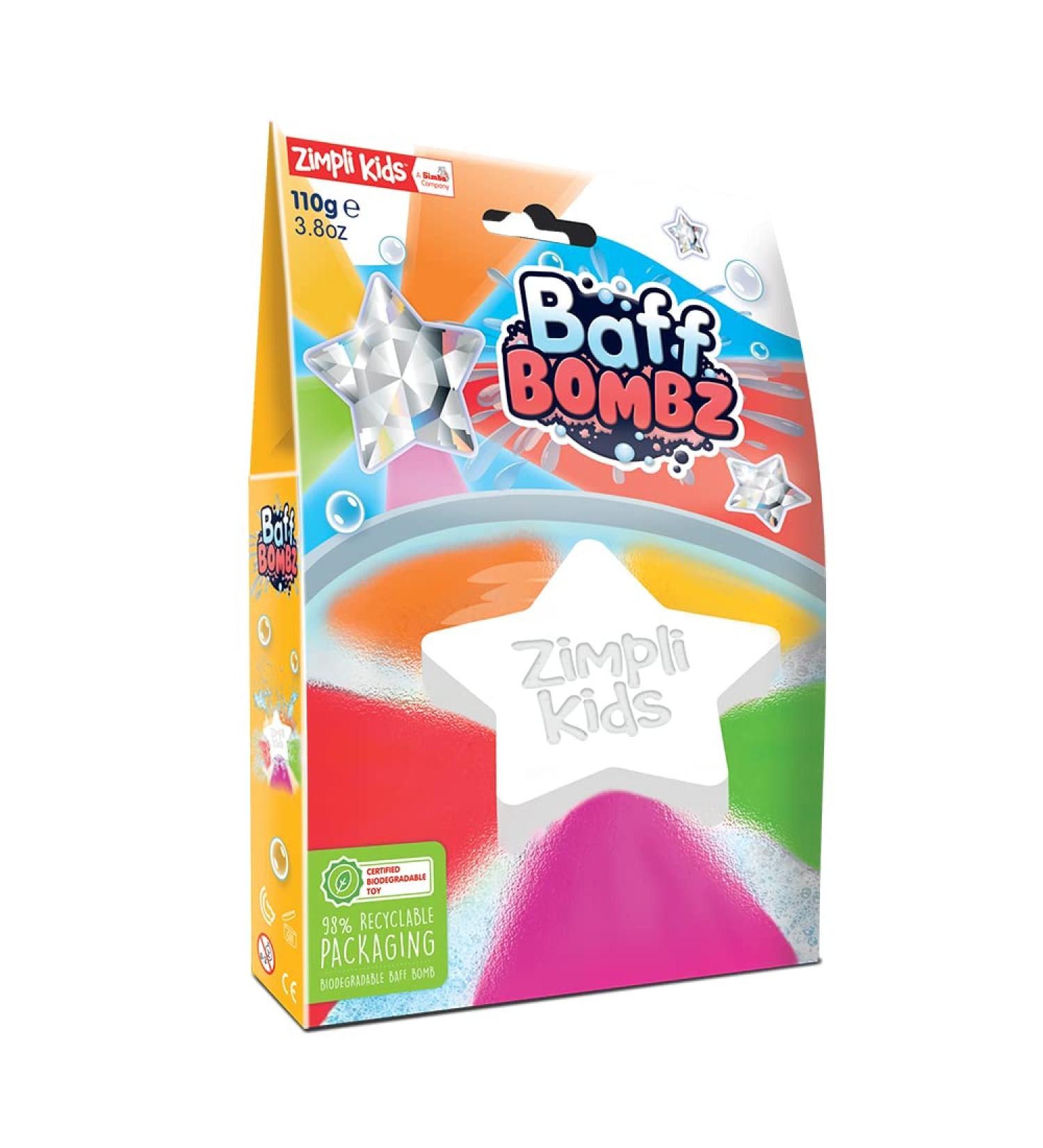 Large Star Bath Bomb by Zimpli Kids | Multicoloured Special Effect Bath Toy | Perfect Christmas Stocking Filler & Gift for Kids - Buy Online on GoSupps.com