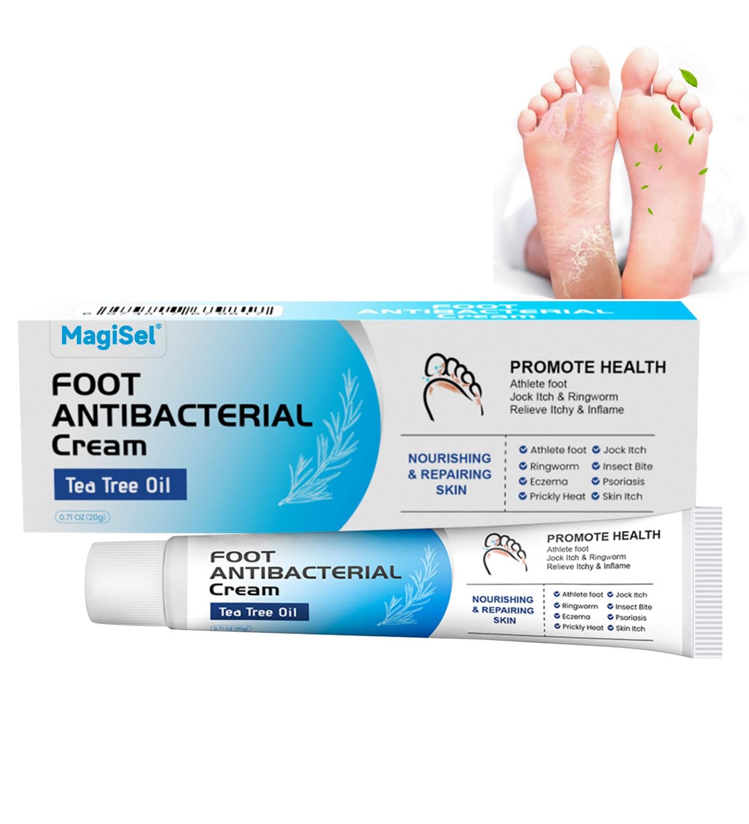  MagiSel Natural foot care cream with tea tree oil and herbal extracts natural formula for itchy and irritated skin tea tree oil cream for - Buy Online on GoSupps.com