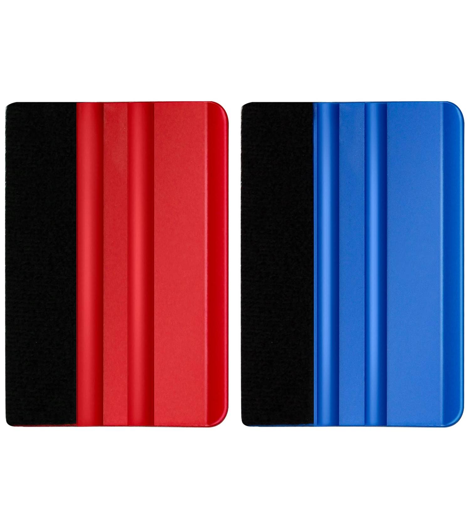 2 Pcs Felt Edge Squeegee Wallpaper Smoothing Tool Vinyl Scraper Tool Car Squeegee Decal for Wall Decals Paint Protection Film Car Wraps Wallpaper Pasting - Buy Online on GoSupps.com