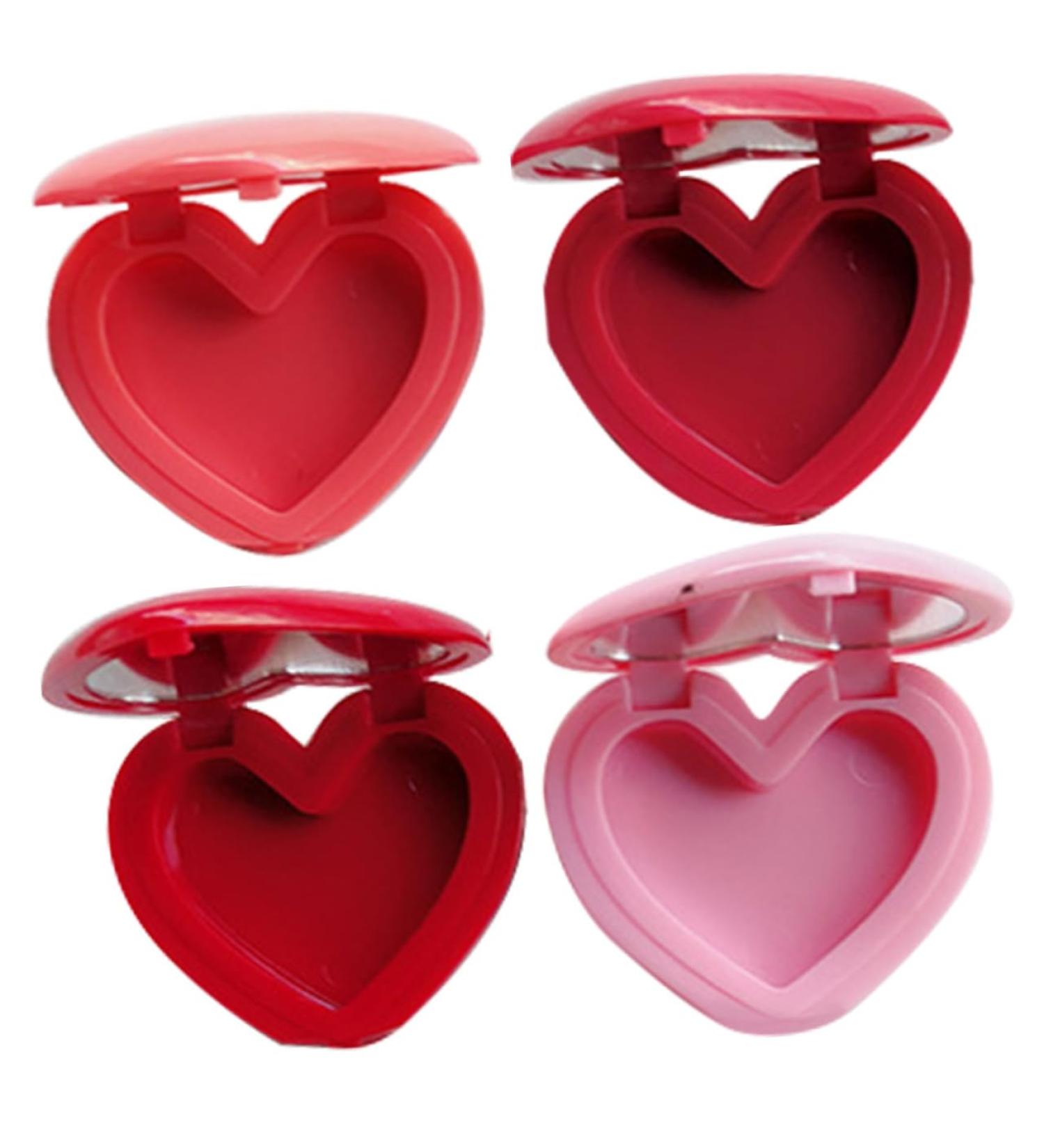 Beavorty 4pcs Lipstick Case with Mirror Cream Eyeshadow Diy Make up Containers Makeup Blush Plastic - Buy Online on GoSupps.com