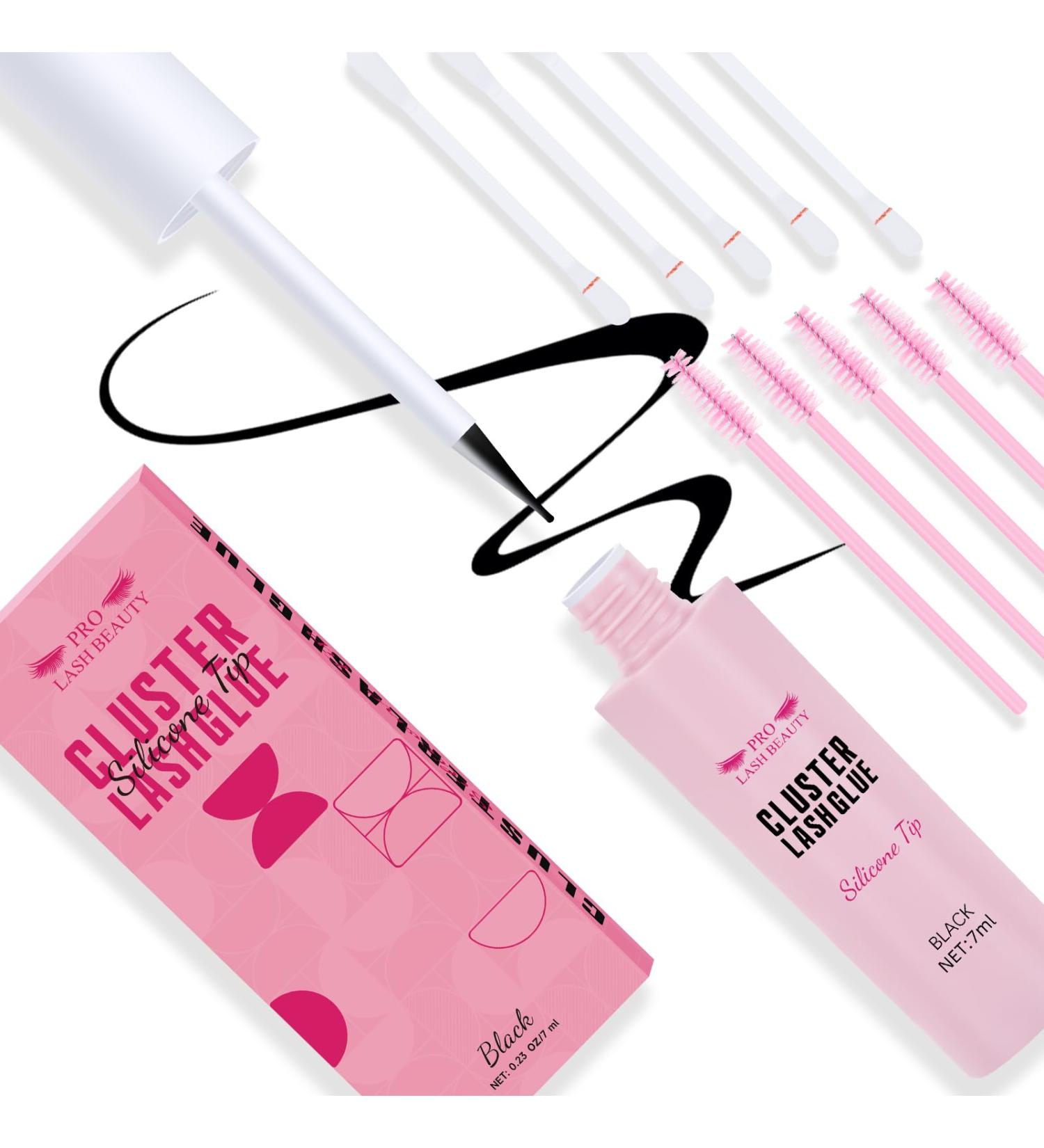 Waterproof Lash Glue for Lash Clusters - Strong Hold Fast Drying Latex-Free (7ml Black) | Perfect for Beginners - Buy Online on GoSupps.com