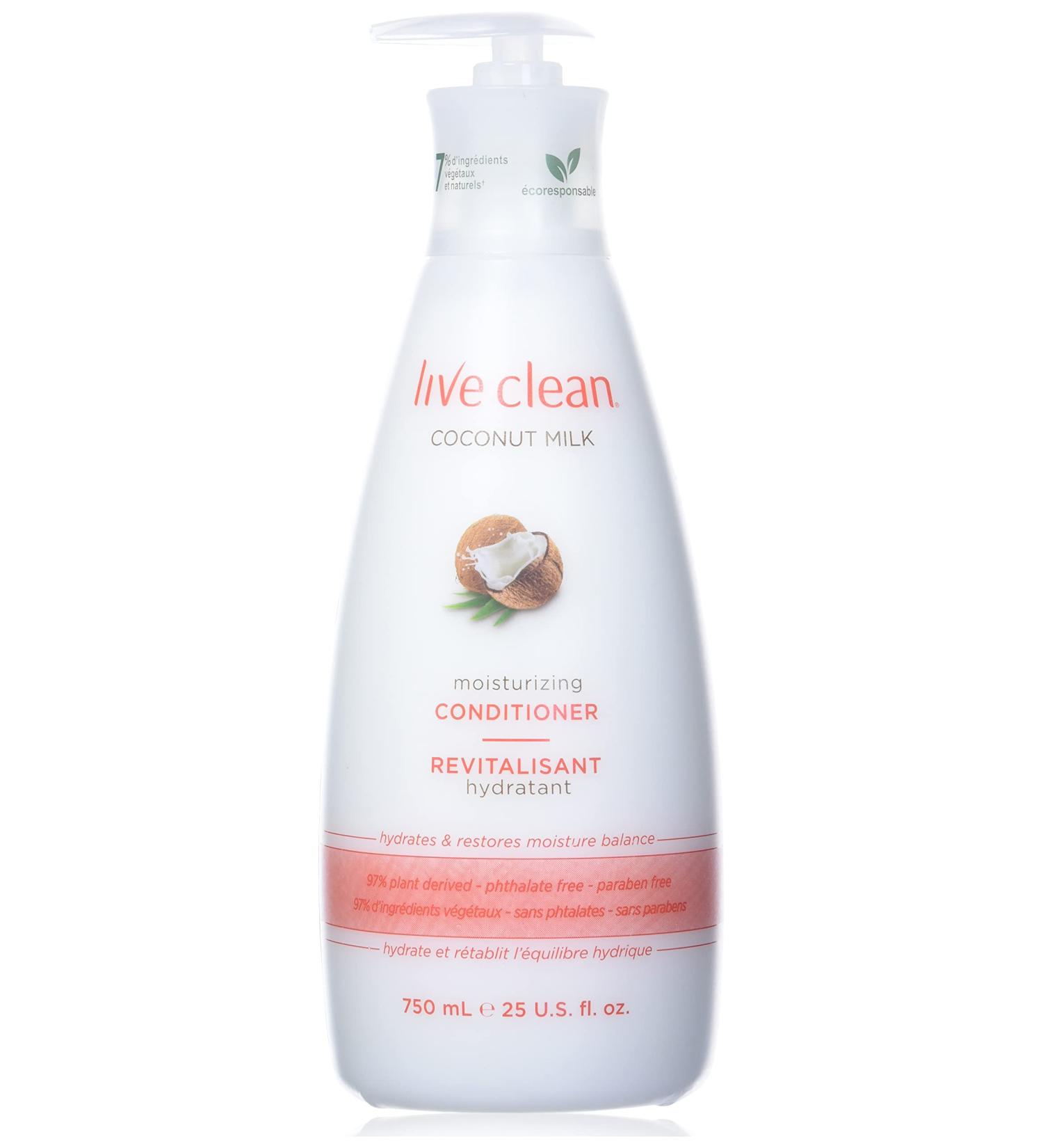 Live Clean Conditioner Moisturizing Coconut Milk 750 mL - Buy Online on GoSupps.com