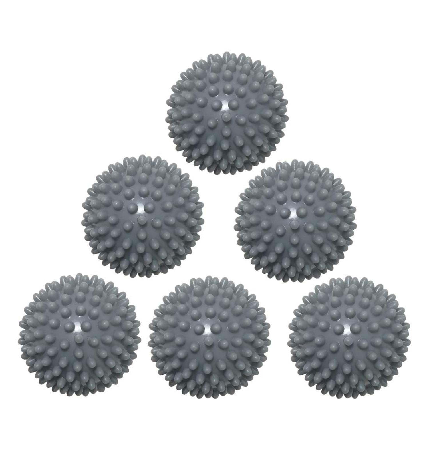 Reusable Dryer Balls Clothes Dryer Balls Anti-Static Fabric Softener Laundry Ball 6 Pack (Gray)