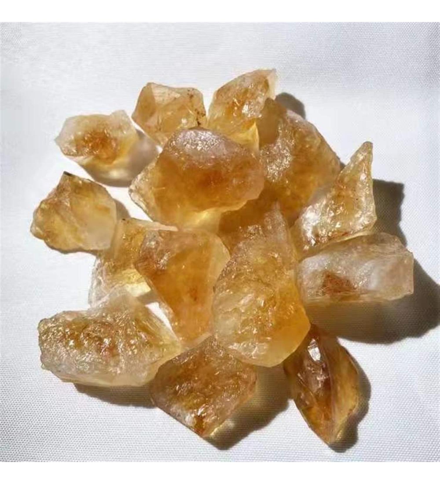 Crystal 4pc Brazil Natural Raw Citrine Quartz Stones for Rough ningxiao - Buy Online on GoSupps.com